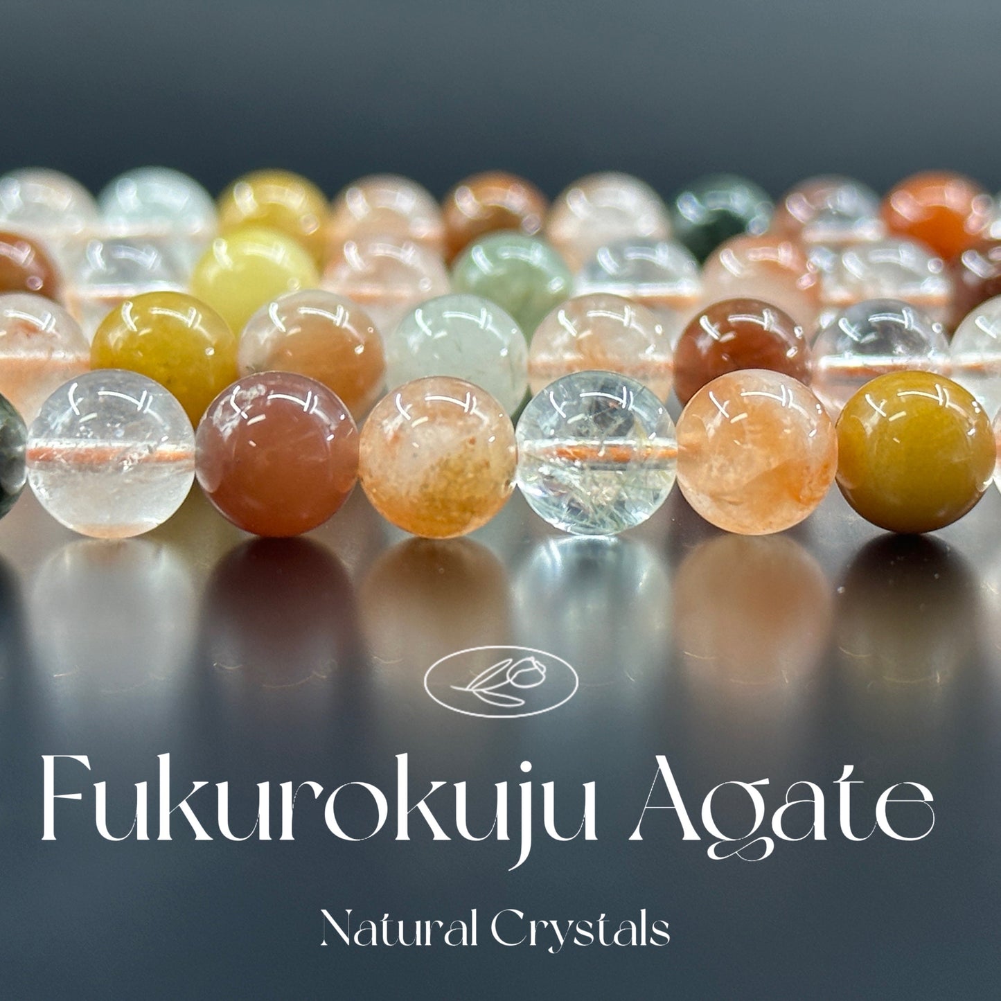 KEVI-DIY SVIP 【8 mm】High Quality Natural Crystal Beads (1 Strand about 47 PCS Enough to make two bracelets)