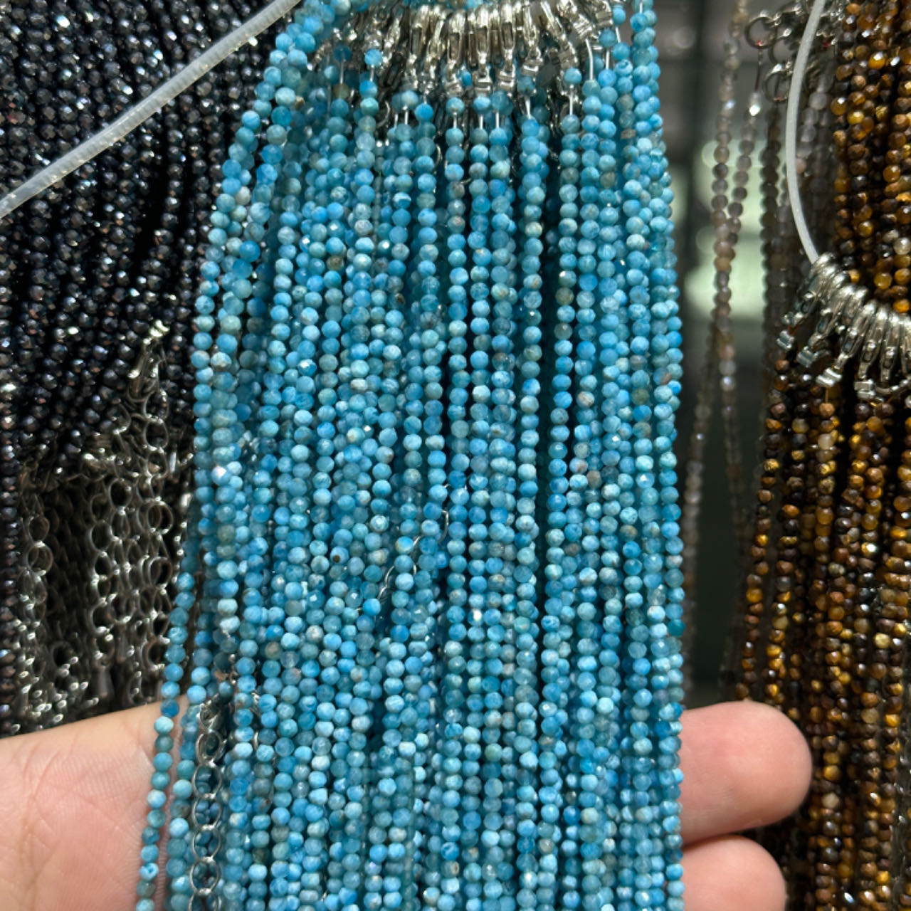 【2mm】 Faceted Natural Crystal Necklace Set | Timeless Sparkle Exquisite Handmade Jewelry