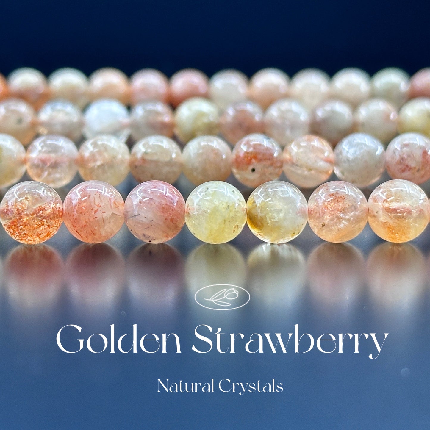 KEVI-DIY SVIP 【8 mm】High Quality Natural Crystal Beads (1 Strand about 47 PCS Enough to make two bracelets)