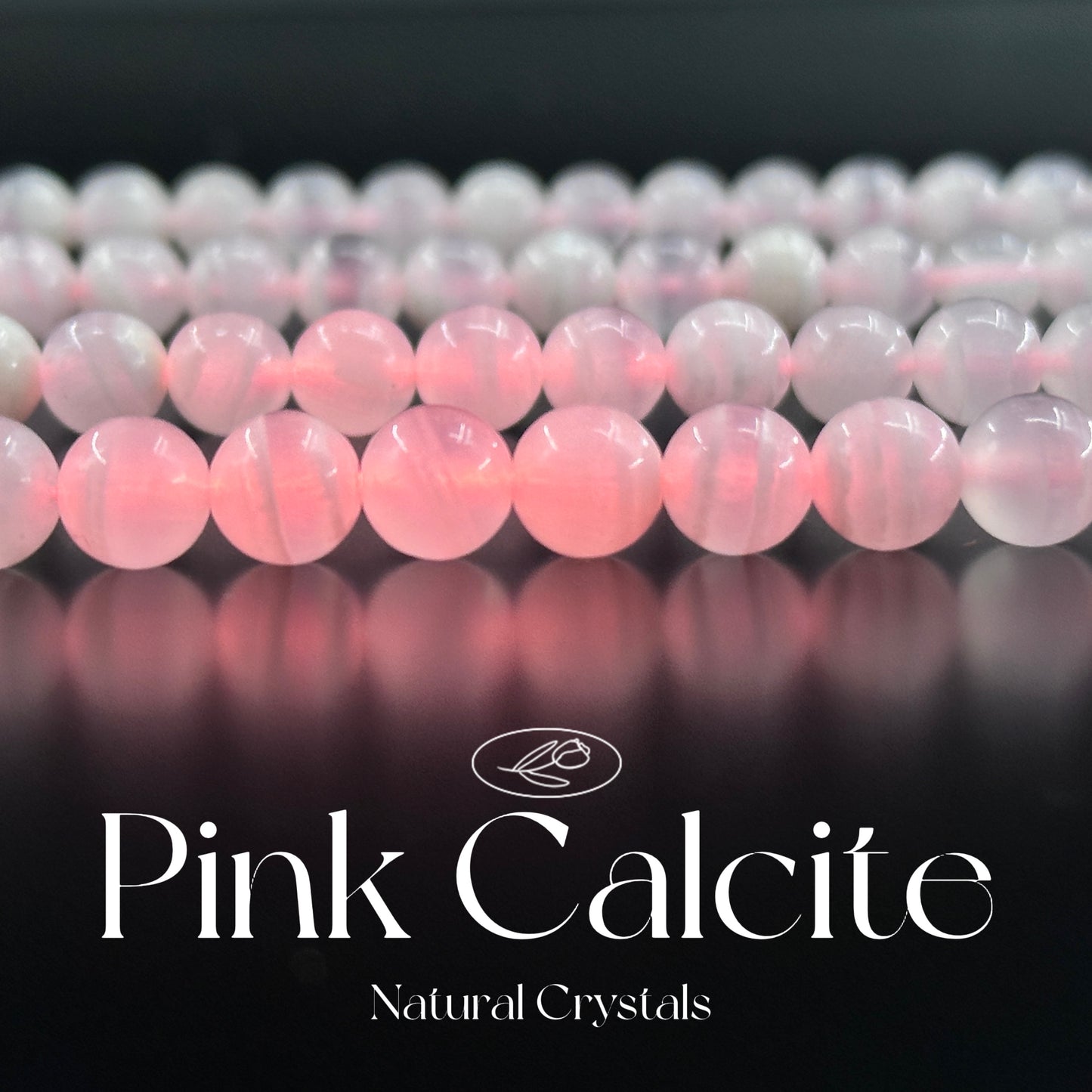 KEVI-DIY-【10 MM】Natural Crystal Beads (1 Strand about 36-40PCS)Semi-finished Crystal Beads