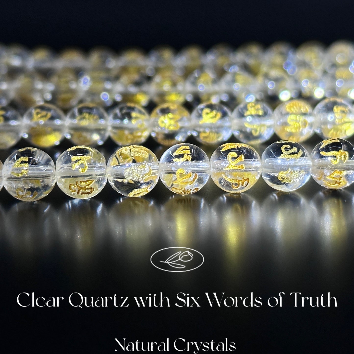 KEVI-DIY SVIP 【8 mm】High Quality Natural Crystal Beads (1 Strand about 47 PCS Enough to make two bracelets)