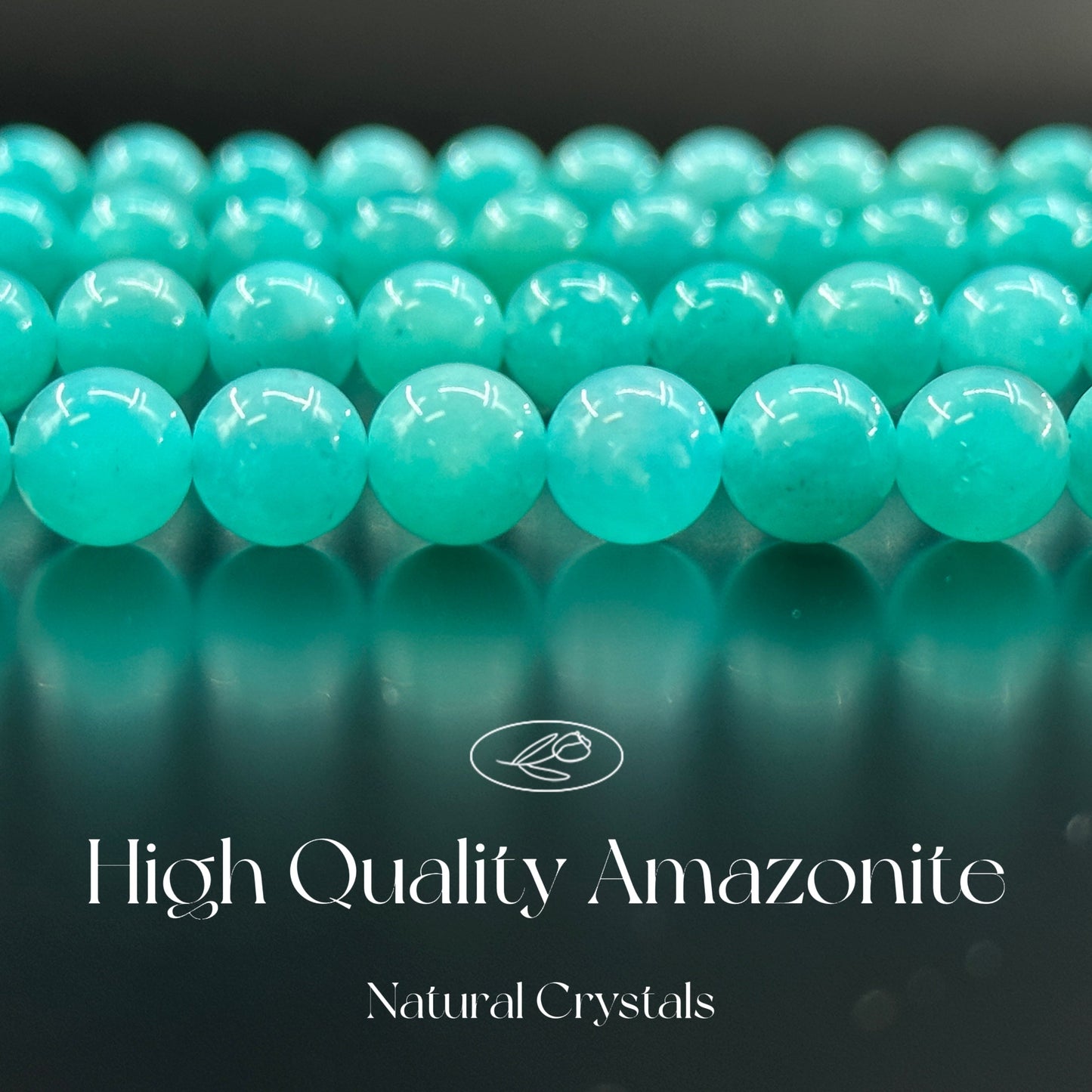 KEVI-DIY SVIP 【8 mm】High Quality Natural Crystal Beads (1 Strand about 47 PCS Enough to make two bracelets)