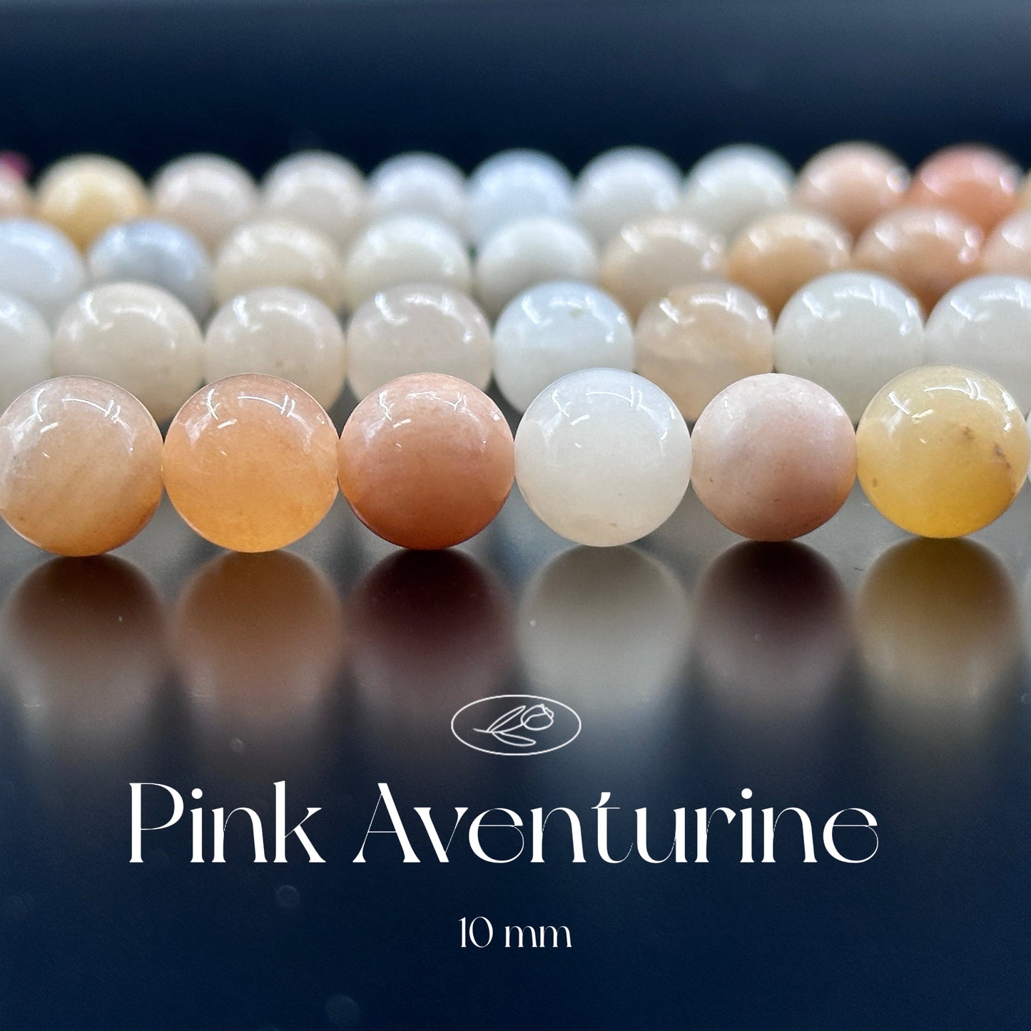 KEVI-DIY-【10 MM】Natural Crystal Beads (1 Strand about 36-40PCS)Semi-finished Crystal Beads