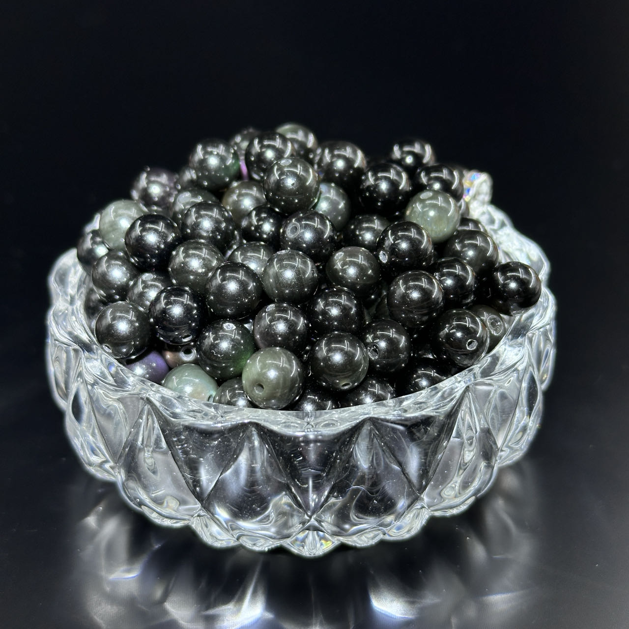 KEVI-DIY 8mm(±0.5mm) Natural Crystal Bead Set | 180 Beads + Free Elastic Strings & Charming Spacers | Make 8 Bracelets