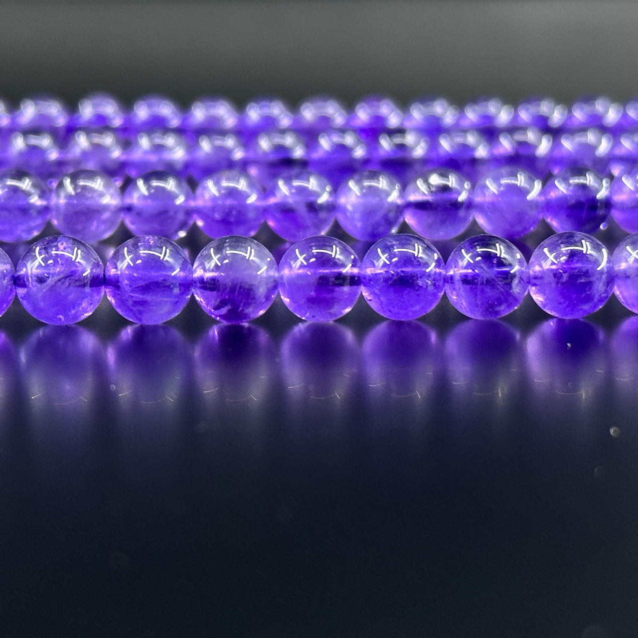 KEVI-DIY-【10 MM】Natural Crystal Beads (1 Strand about 36-40PCS)Semi-finished Crystal Beads