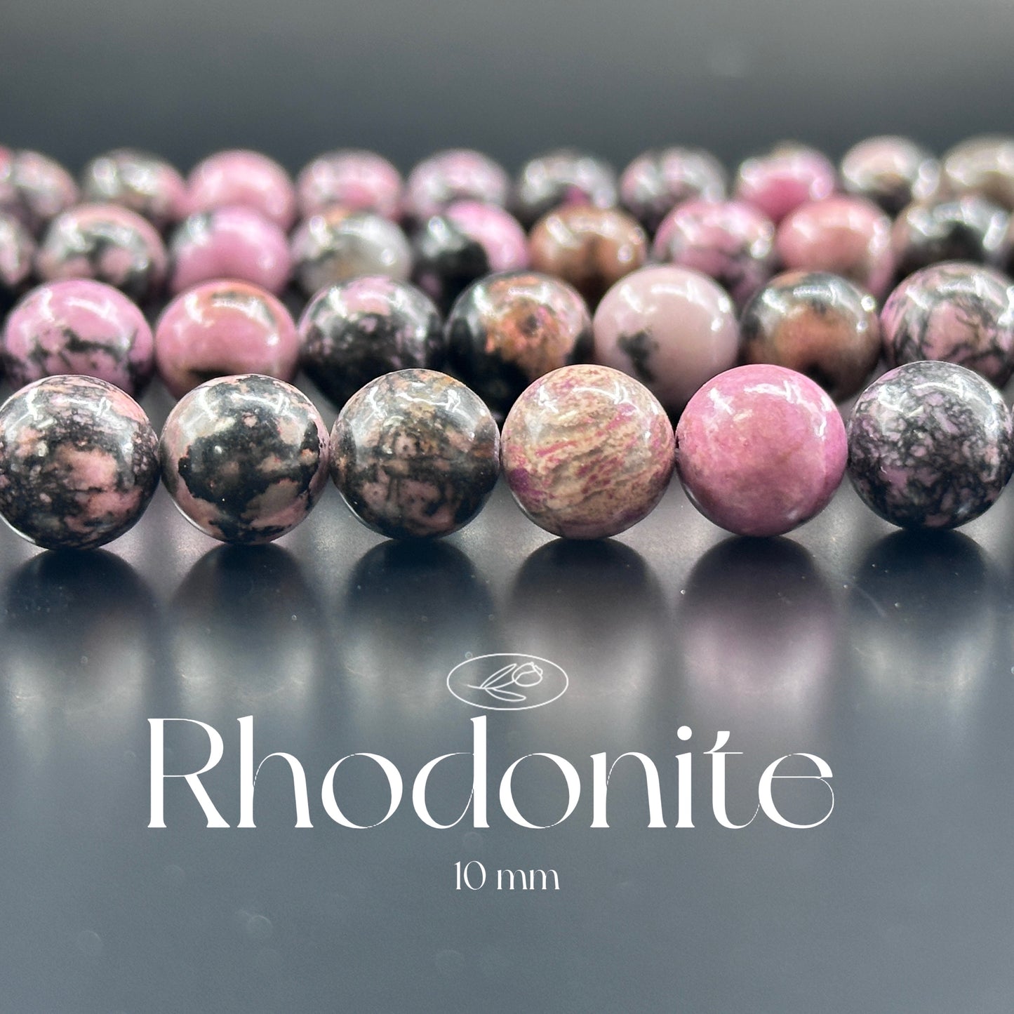 KEVI-DIY-【10 MM】Natural Crystal Beads (1 Strand about 36-40PCS)Semi-finished Crystal Beads