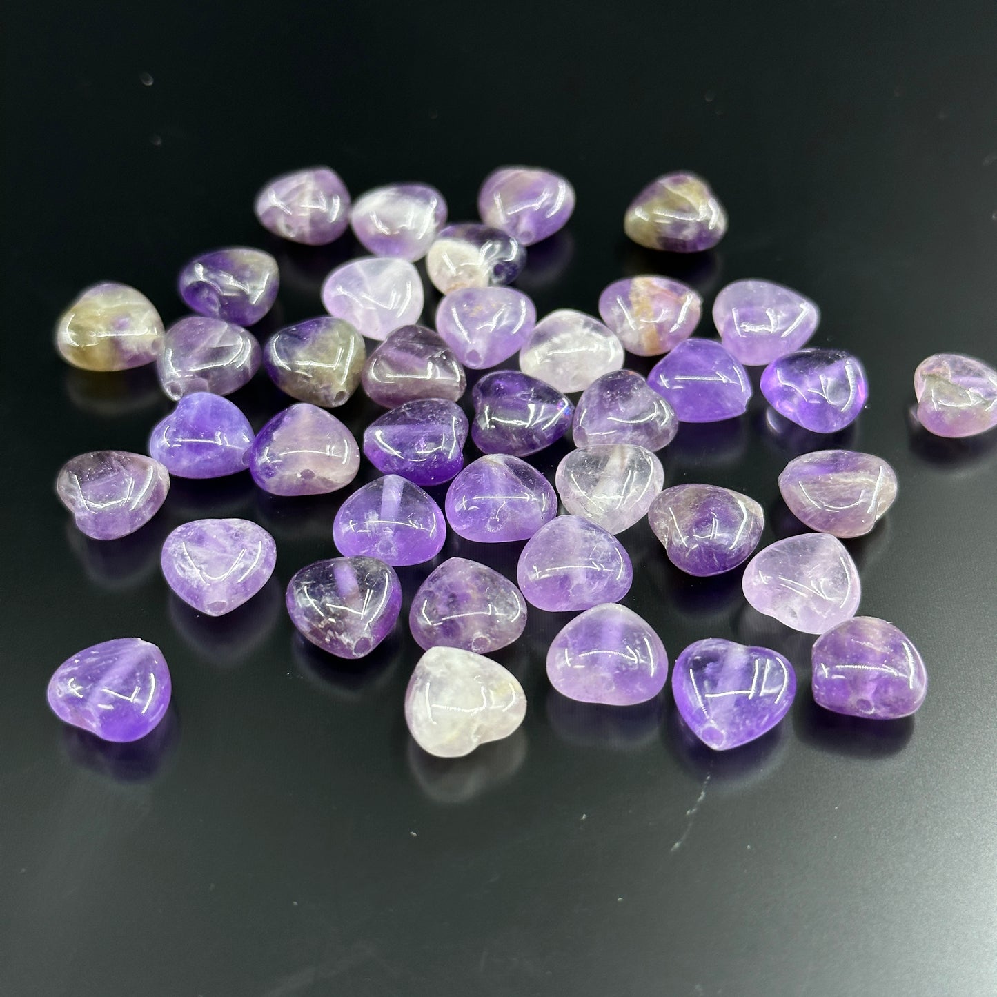 KEVI-DIY-【10 MM】Natural Crystal Beads (1 Strand about 36-40PCS)Semi-finished Crystal Beads