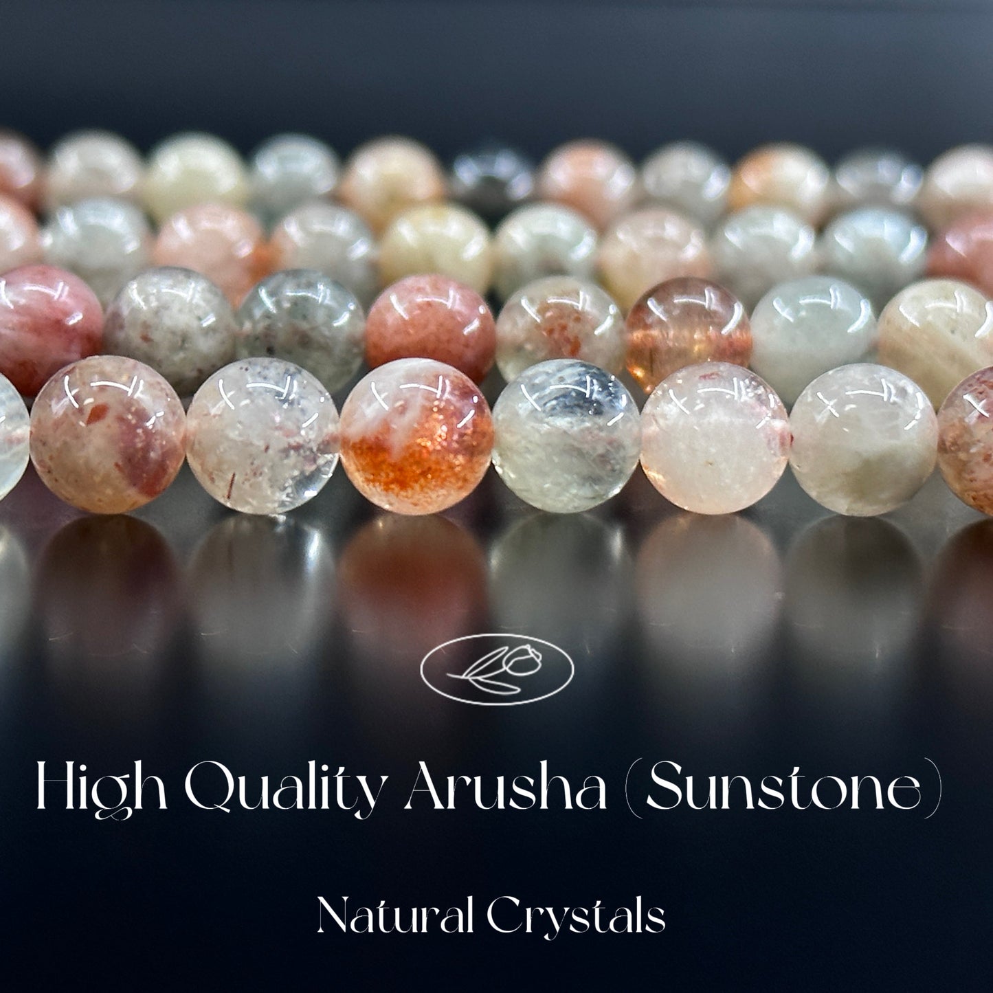 KEVI-DIY SVIP 【8 mm】High Quality Natural Crystal Beads (1 Strand about 47 PCS Enough to make two bracelets)