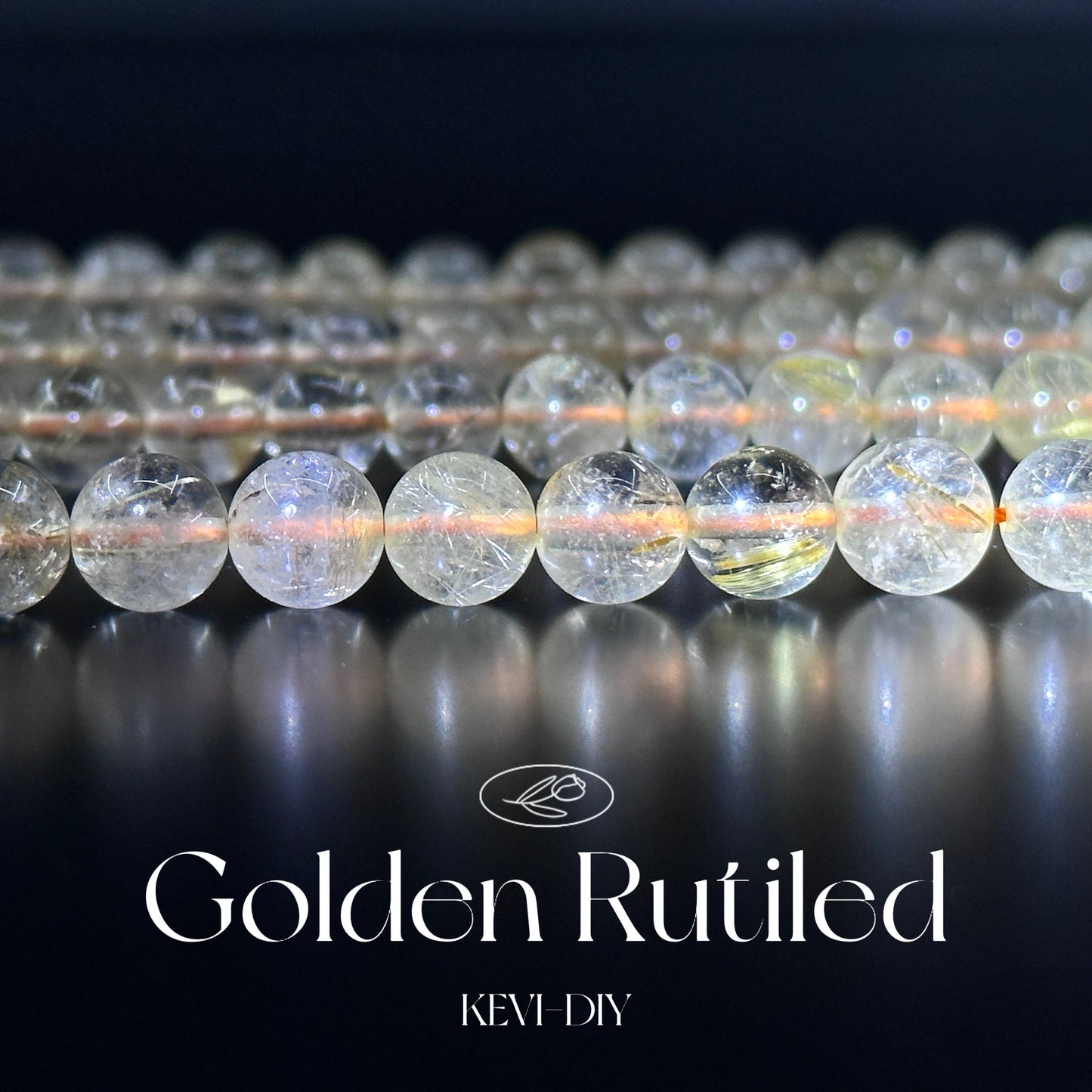 KEVI-DIY SVIP 【8 mm】High Quality Natural Crystal Beads (1 Strand about 47 PCS Enough to make two bracelets)