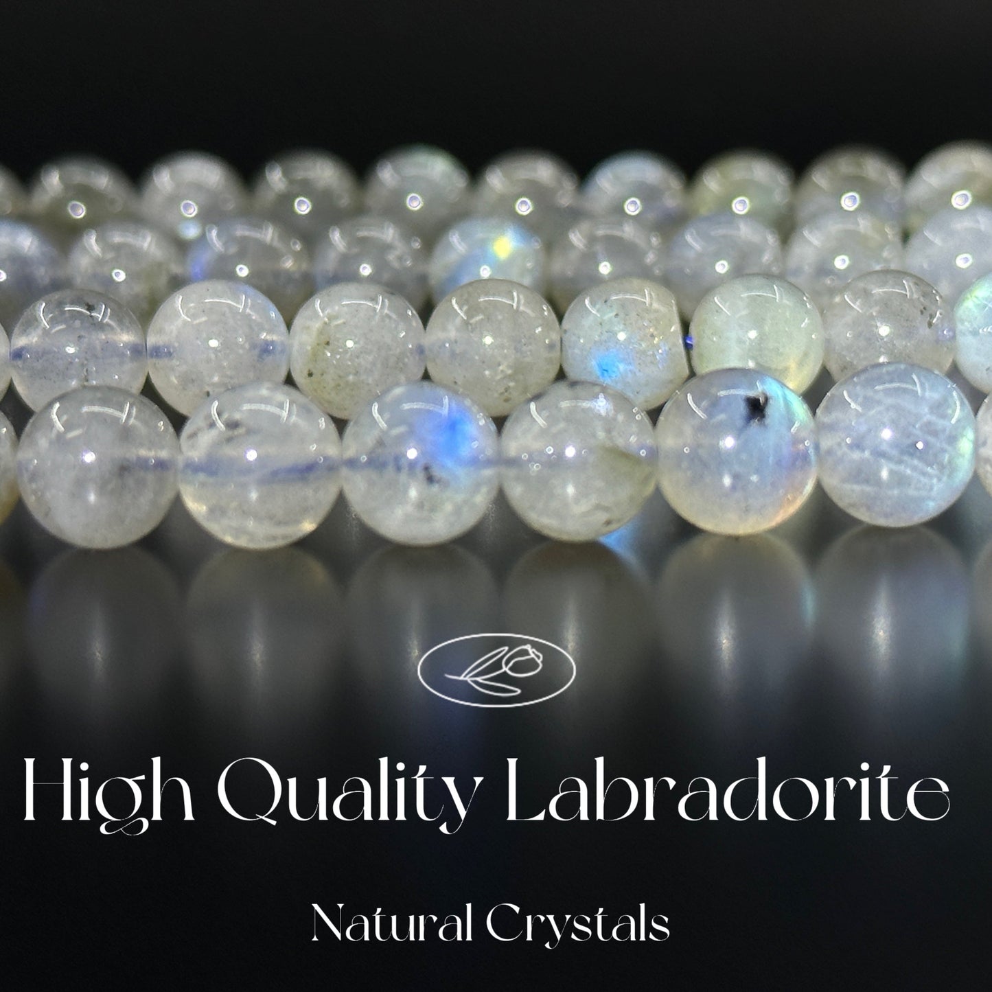 KEVI-DIY SVIP 【8 mm】High Quality Natural Crystal Beads (1 Strand about 47 PCS Enough to make two bracelets)