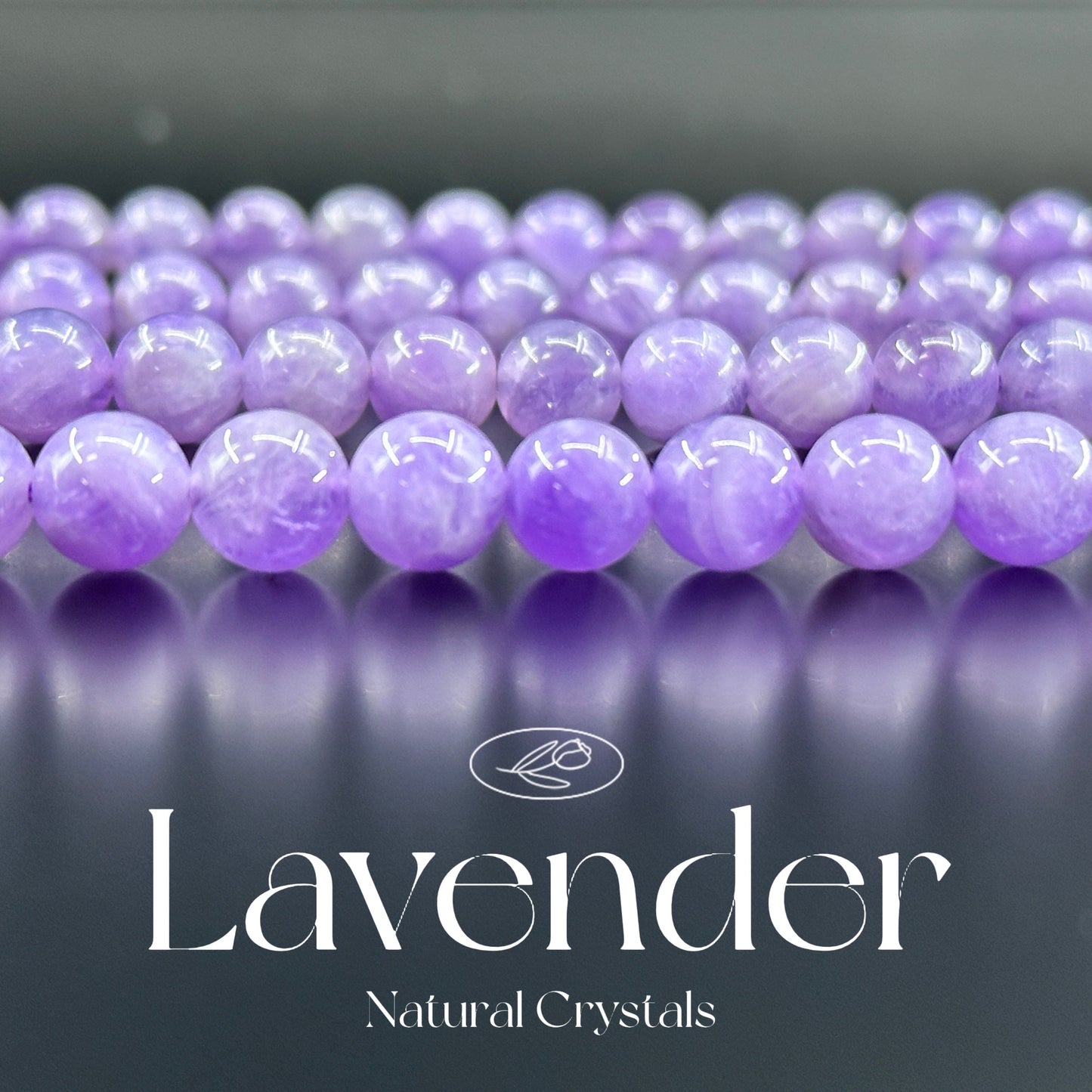 KEVI-DIY SVIP 【8 mm】High Quality Natural Crystal Beads (1 Strand about 47 PCS Enough to make two bracelets)