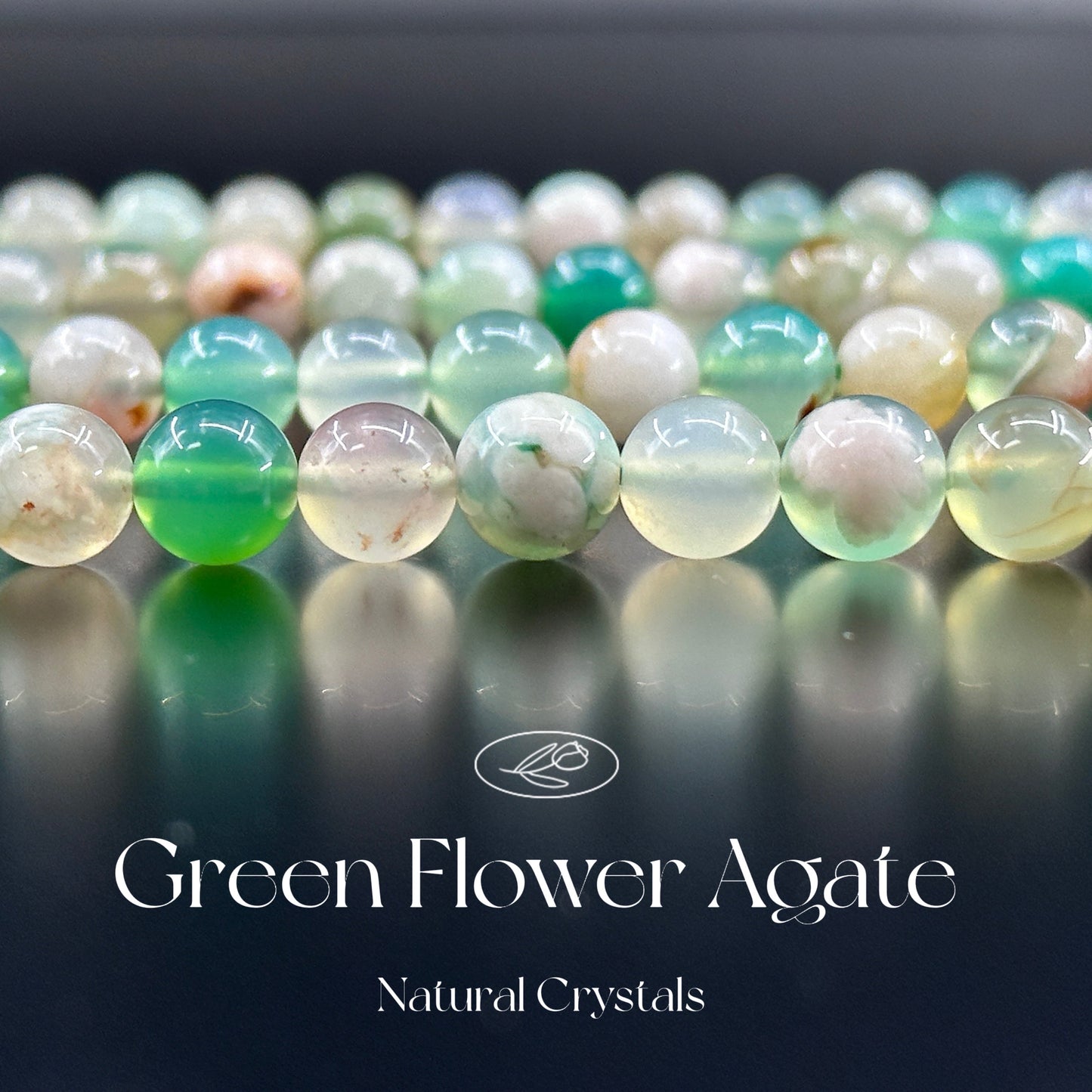 KEVI-DIY SVIP 【8 mm】High Quality Natural Crystal Beads (1 Strand about 47 PCS Enough to make two bracelets)