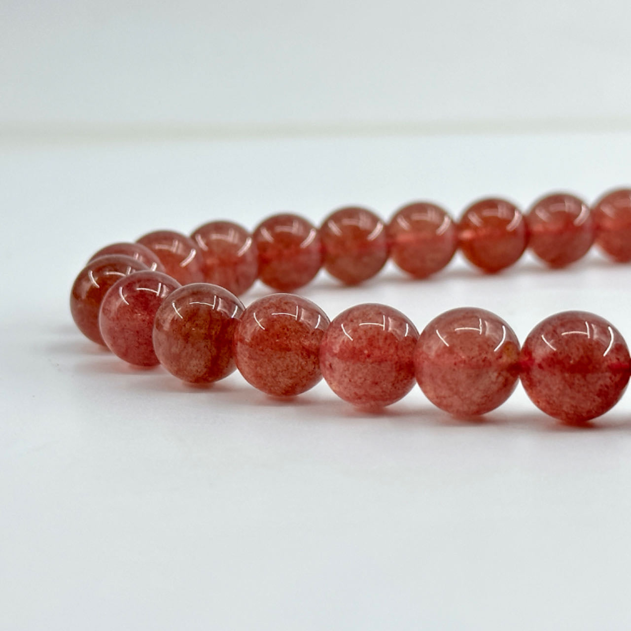 KEVI-DIY-【12 MM】Natural Crystal Beads (1 Strand about 32PCS)