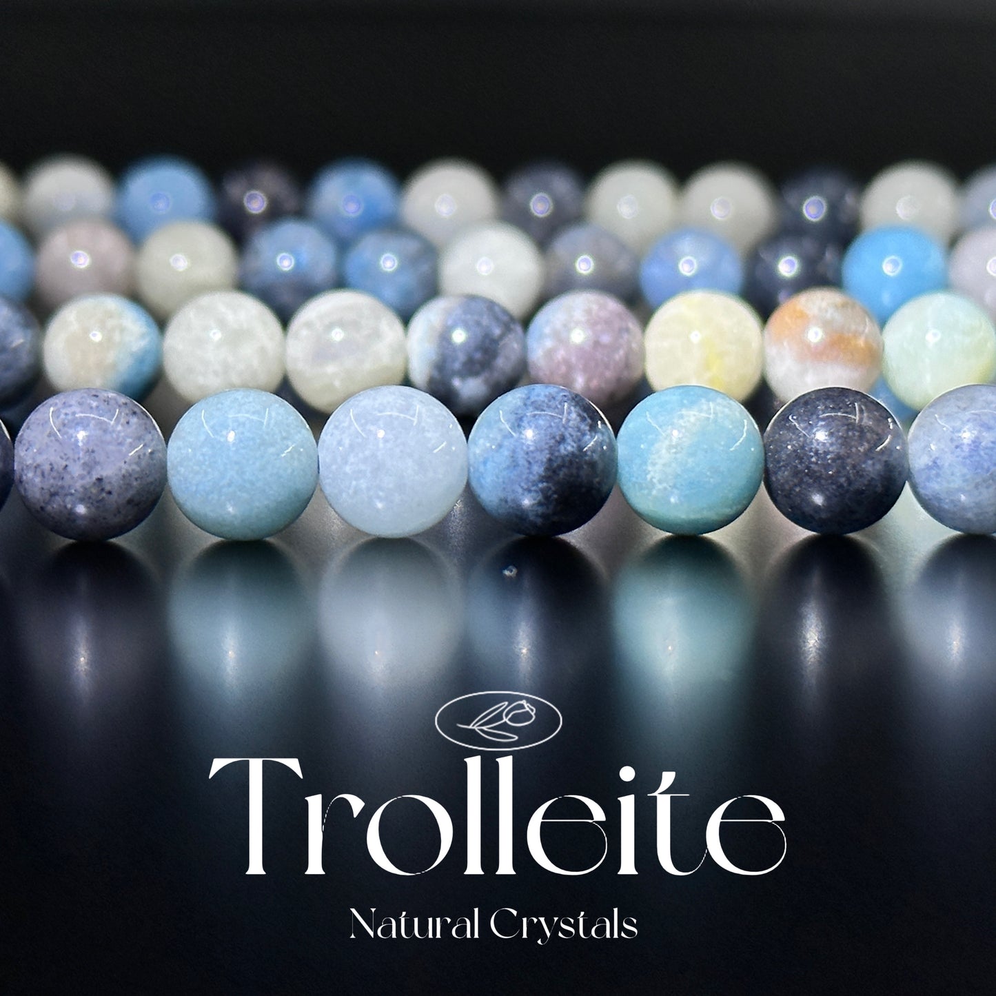 KEVI-DIY-【10 MM】Natural Crystal Beads (1 Strand about 36-40PCS)Semi-finished Crystal Beads