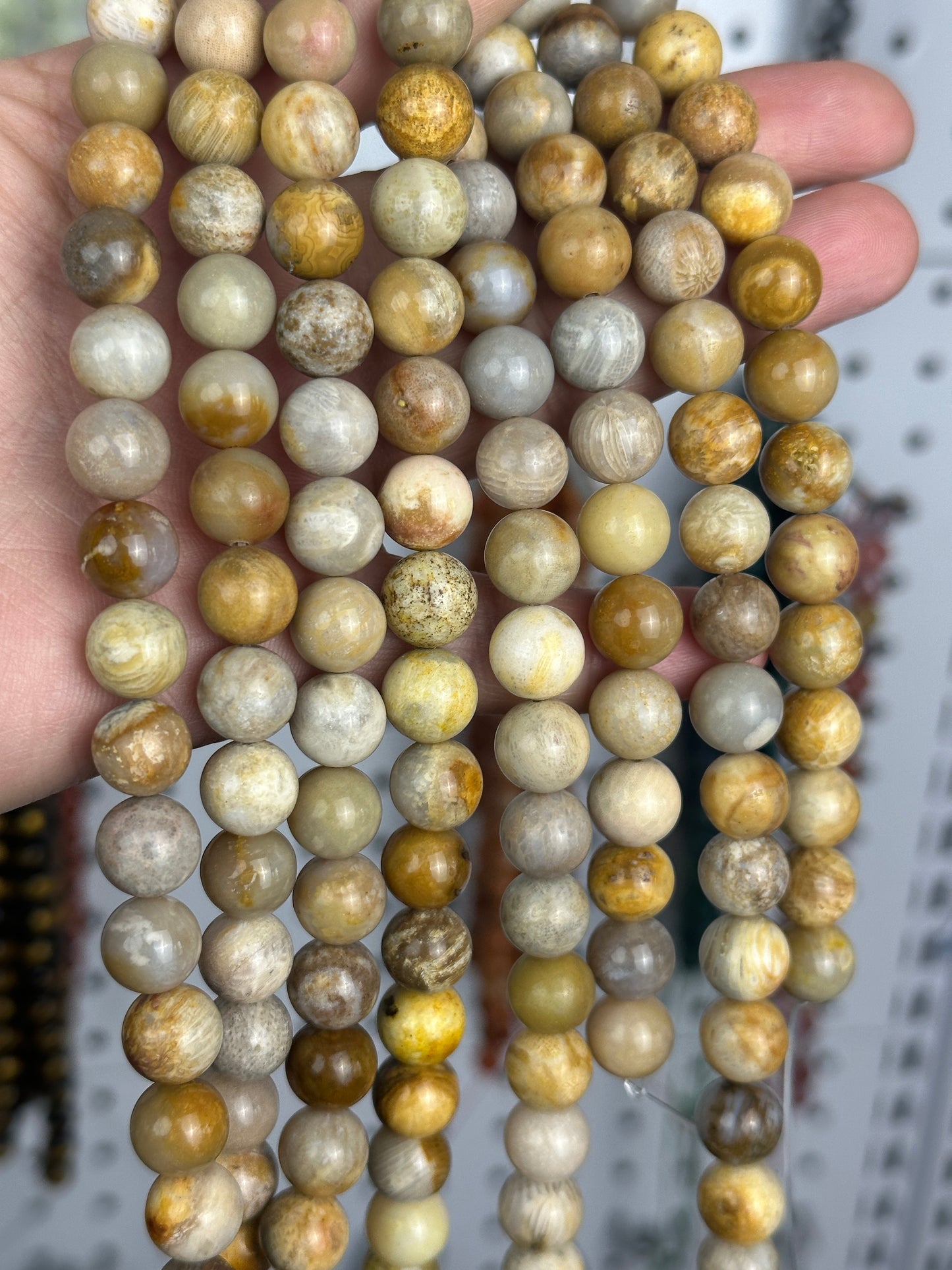 KEVI-DIY-【10 MM】Natural Crystal Beads (1 Strand about 36-40PCS)Semi-finished Crystal Beads