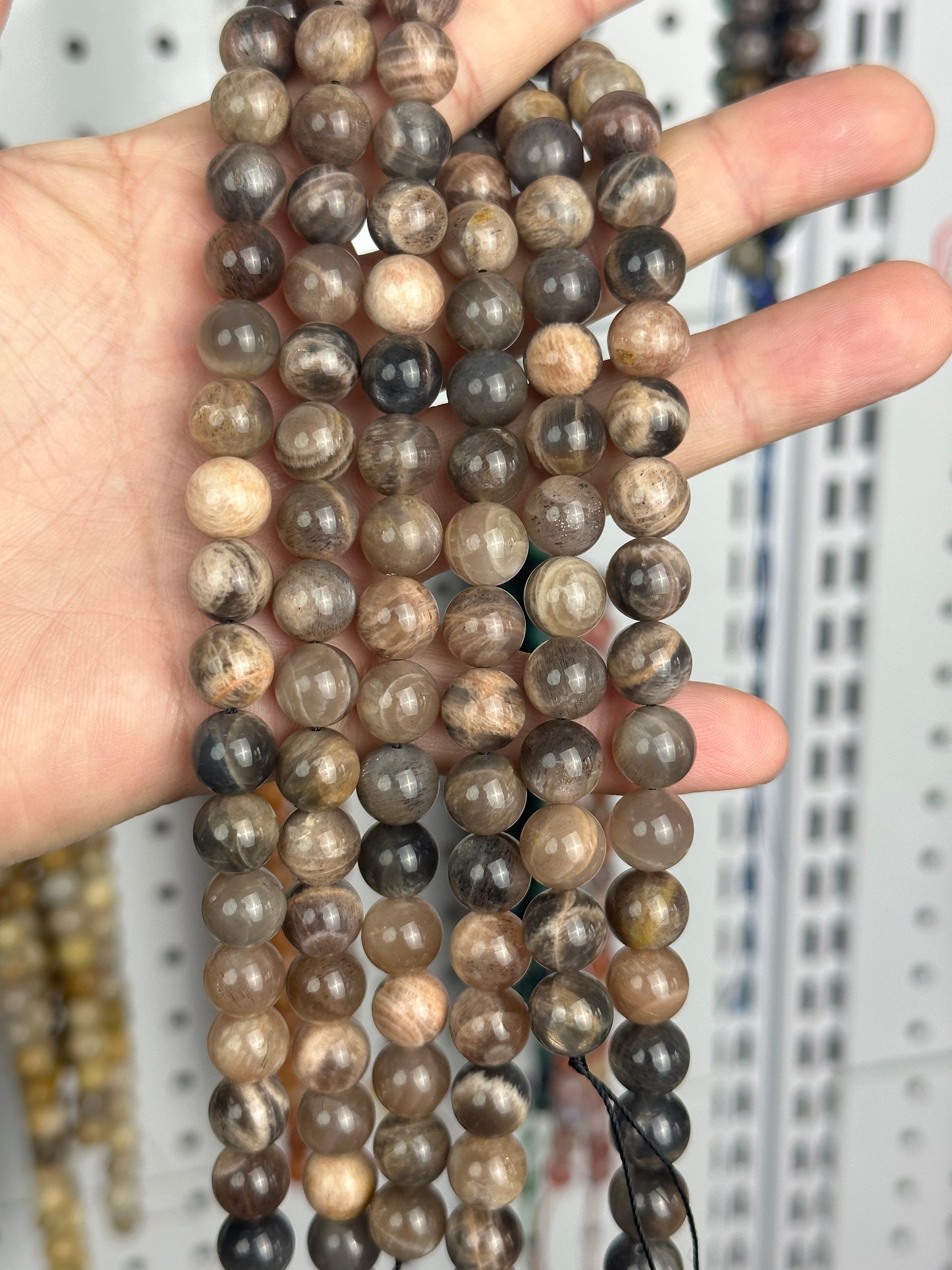 KEVI-DIY-【10 MM】Natural Crystal Beads (1 Strand about 36-40PCS)Semi-finished Crystal Beads
