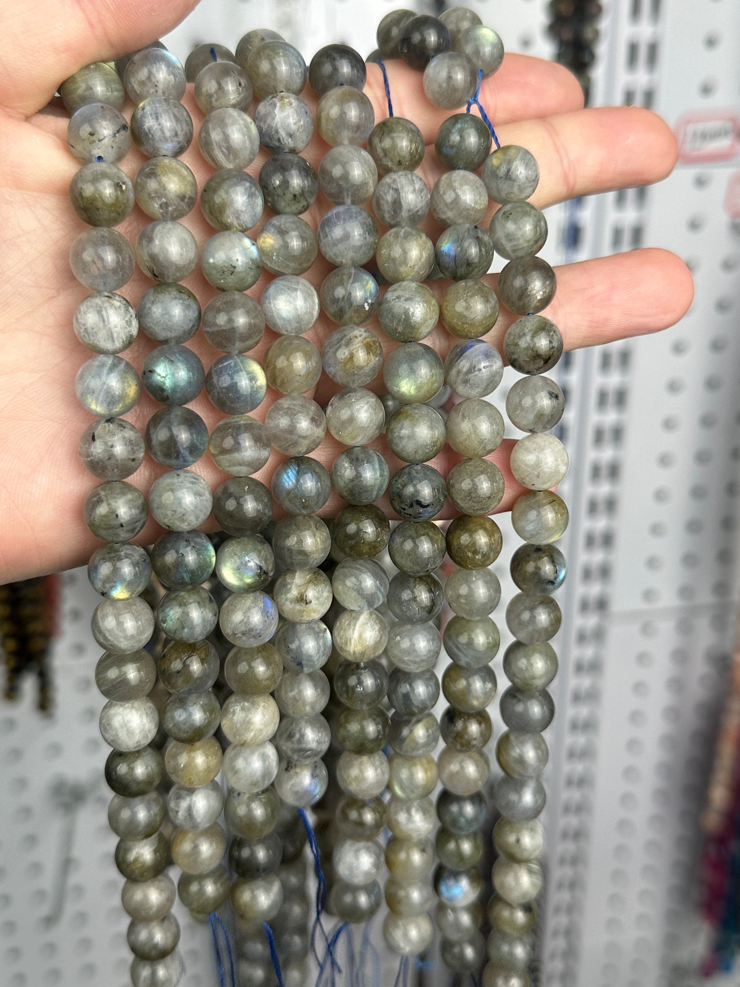 KEVI-DIY-【10 MM】Natural Crystal Beads (1 Strand about 36-40PCS)Semi-finished Crystal Beads