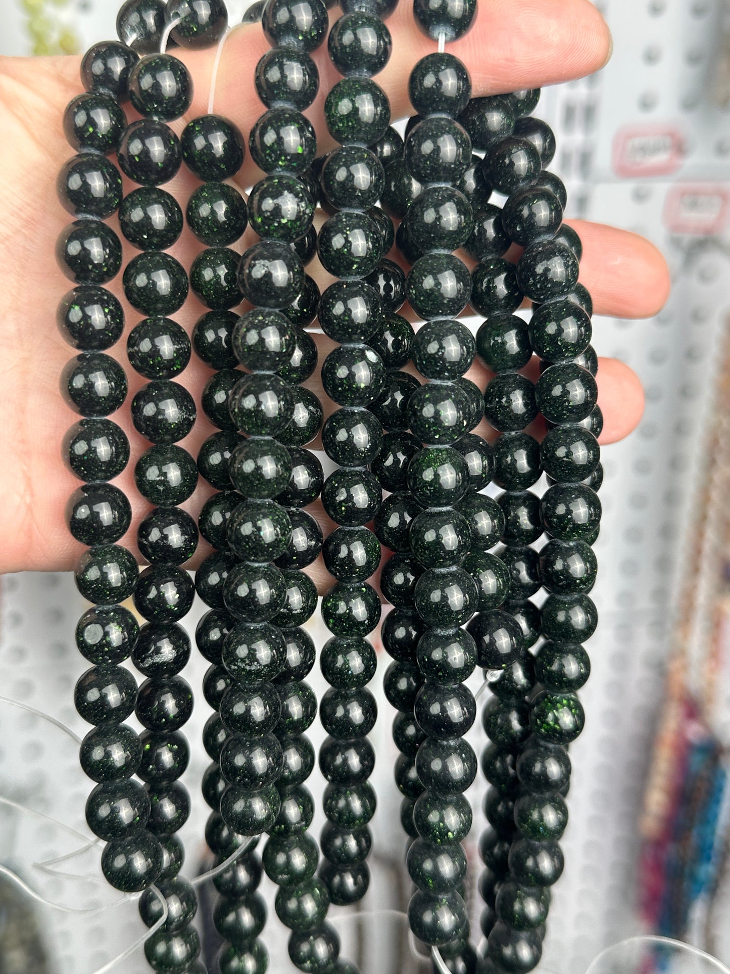 KEVI-DIY-【10 MM】Natural Crystal Beads (1 Strand about 36-40PCS)Semi-finished Crystal Beads
