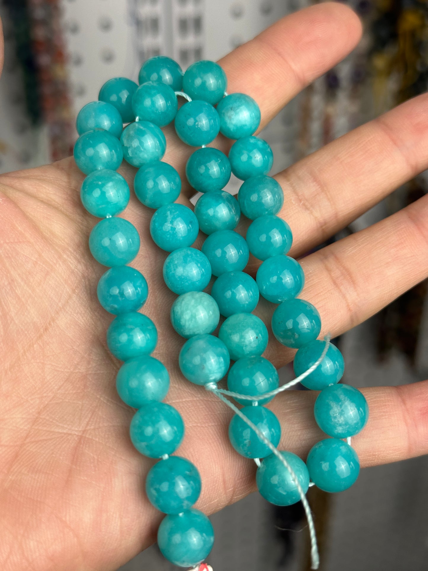 KEVI-DIY-【10 MM】Natural Crystal Beads (1 Strand about 36-40PCS)Semi-finished Crystal Beads