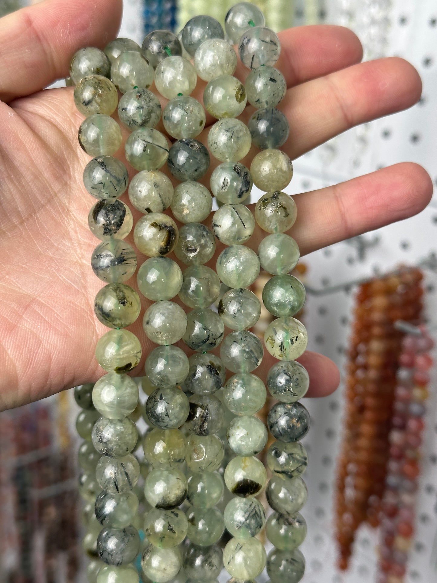 KEVI-DIY-【12 MM】Natural Crystal Beads (1 Strand about 32PCS)