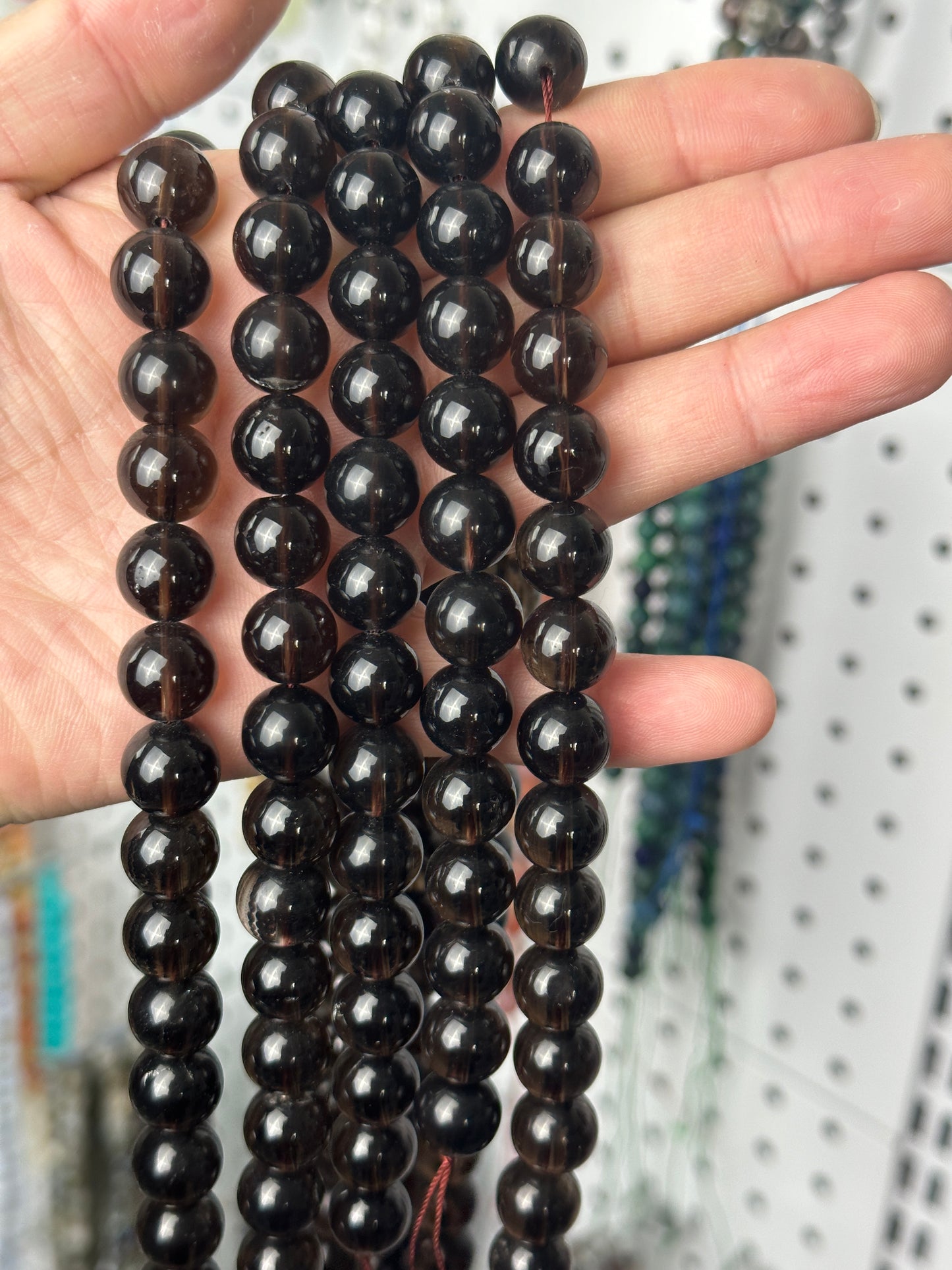 KEVI-DIY-【12 MM】Natural Crystal Beads (1 Strand about 32PCS)