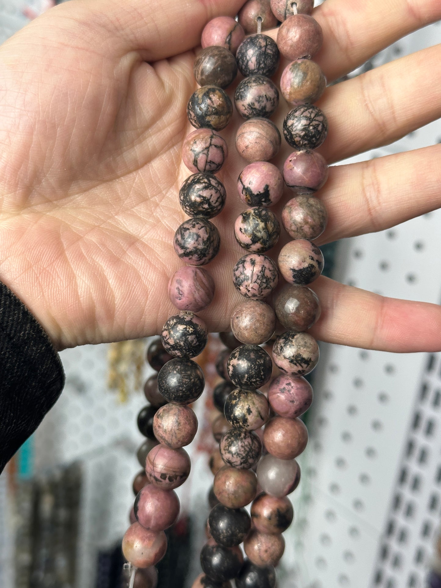 KEVI-DIY-【12 MM】Natural Crystal Beads (1 Strand about 32PCS)