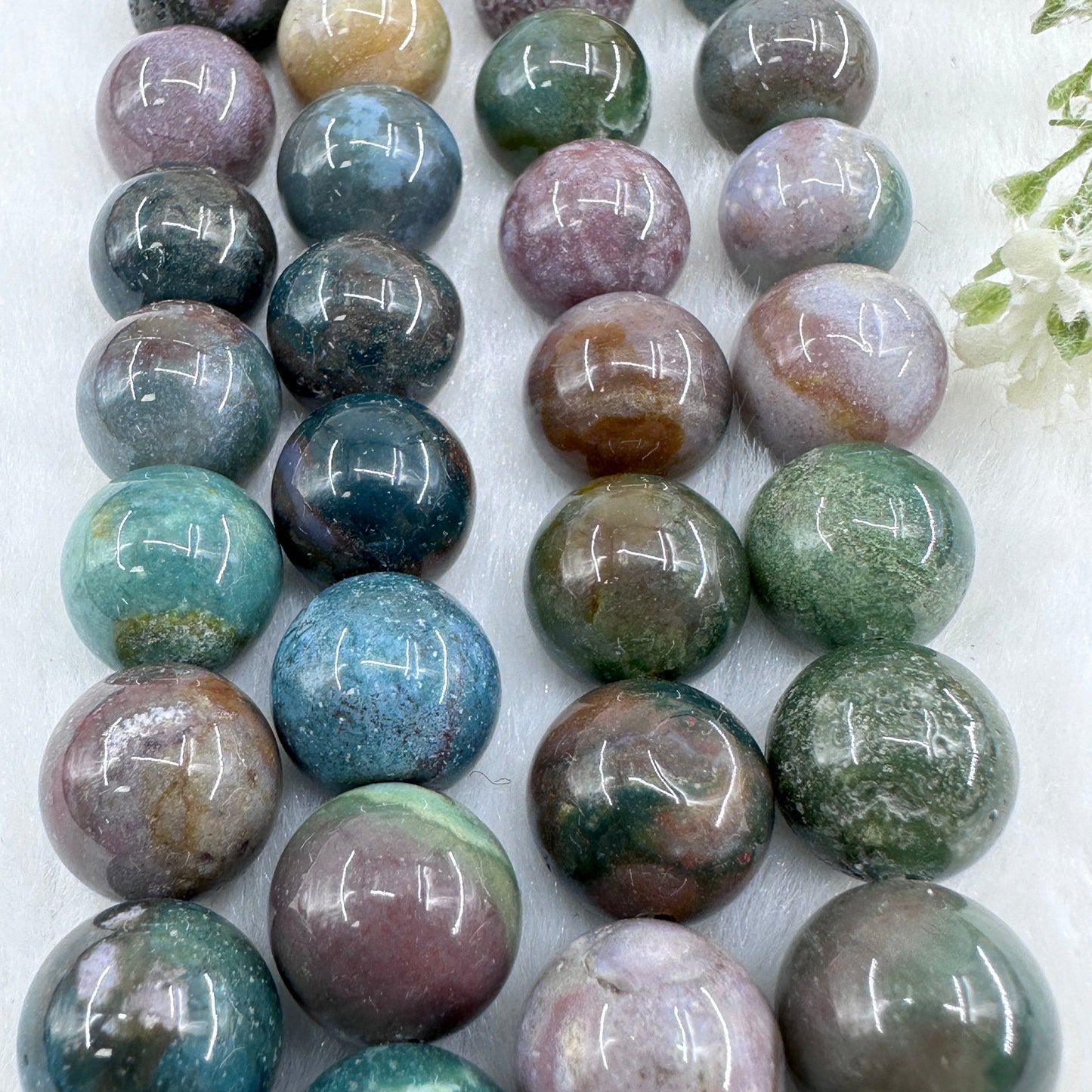 KEVI-DIY-【12 MM】Natural Crystal Beads (1 Strand about 32PCS)