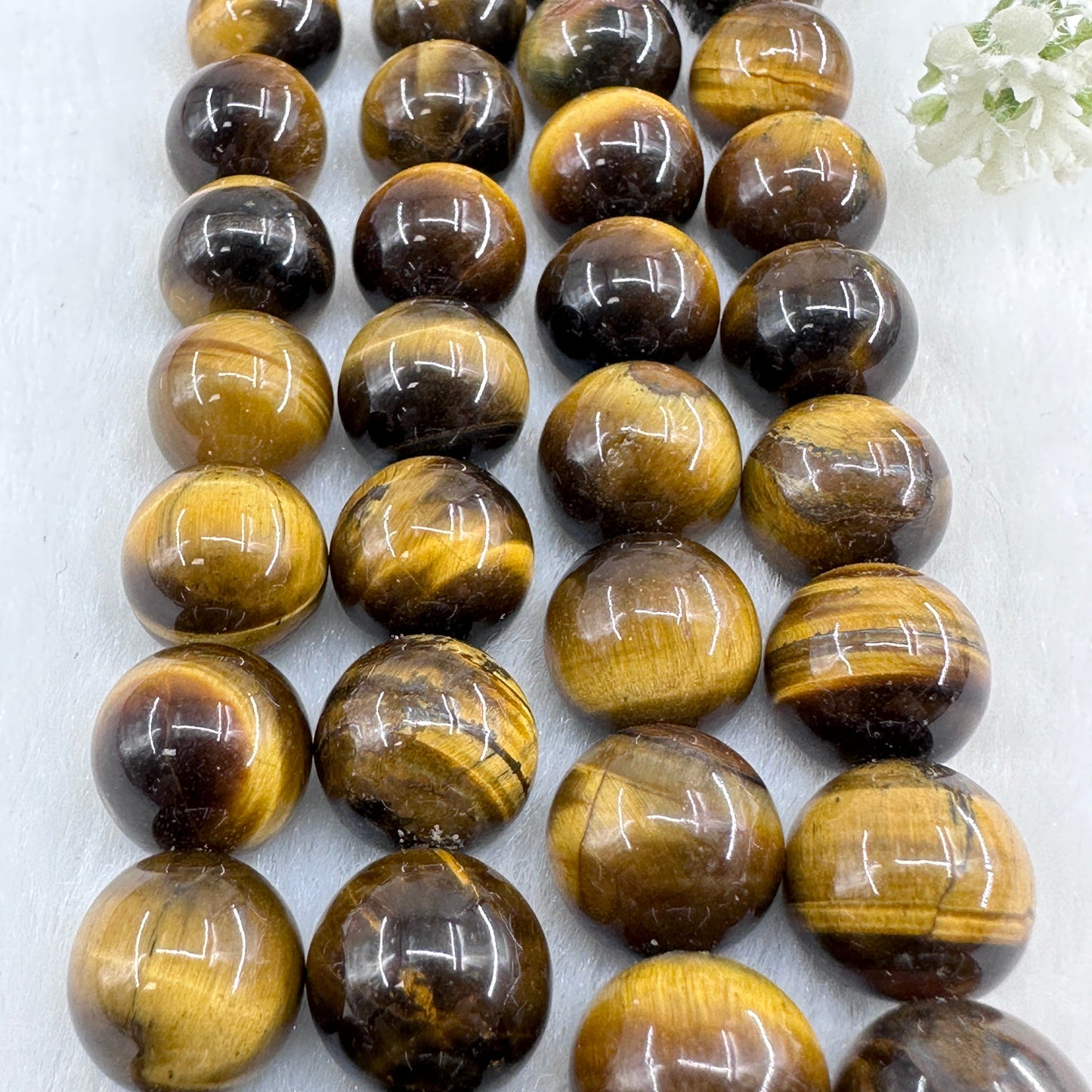 KEVI-DIY-【12 MM】Natural Crystal Beads (1 Strand about 32PCS)