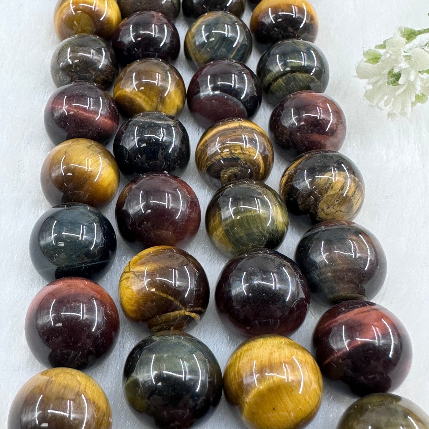 KEVI-DIY-【12 MM】Natural Crystal Beads (1 Strand about 32PCS)