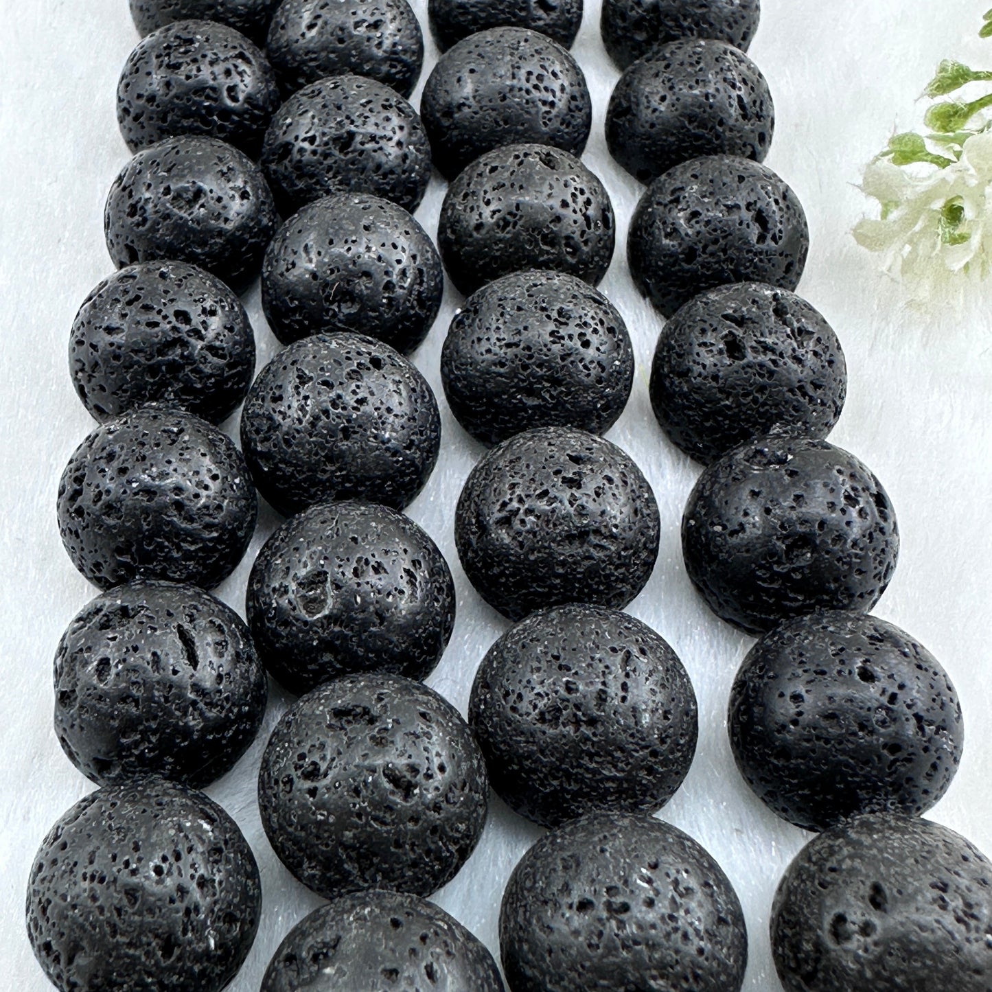 KEVI-DIY-【12 MM】Natural Crystal Beads (1 Strand about 32PCS)