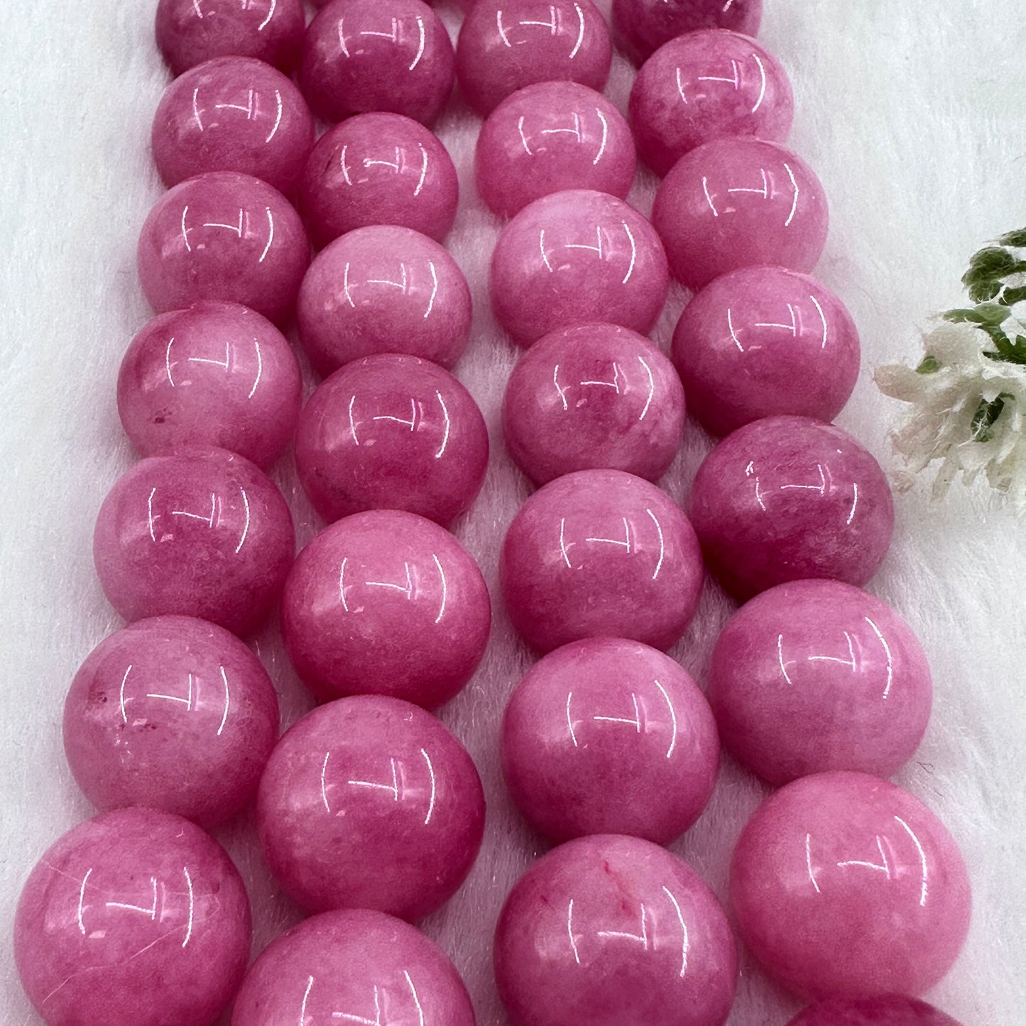 KEVI-DIY-【12 MM】Natural Crystal Beads (1 Strand about 32PCS)