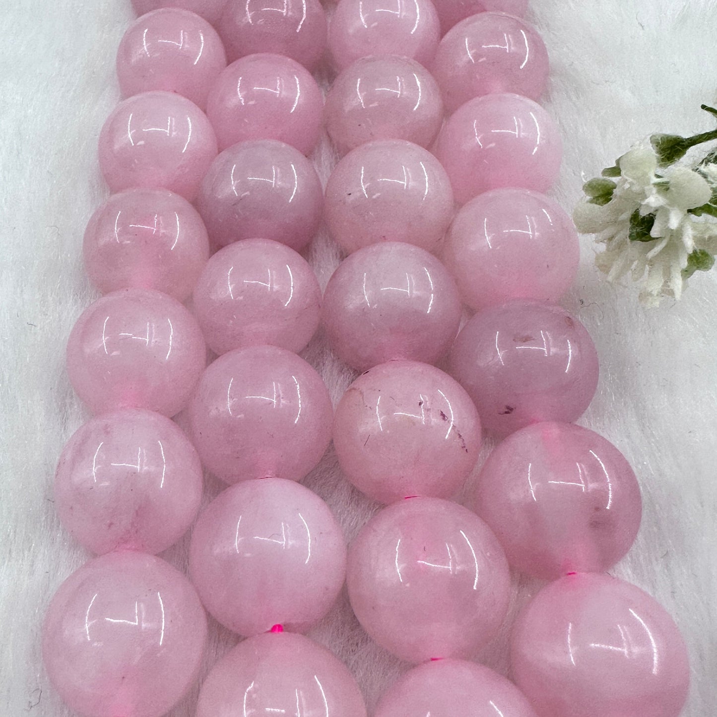 KEVI-DIY-【12 MM】Natural Crystal Beads (1 Strand about 32PCS)