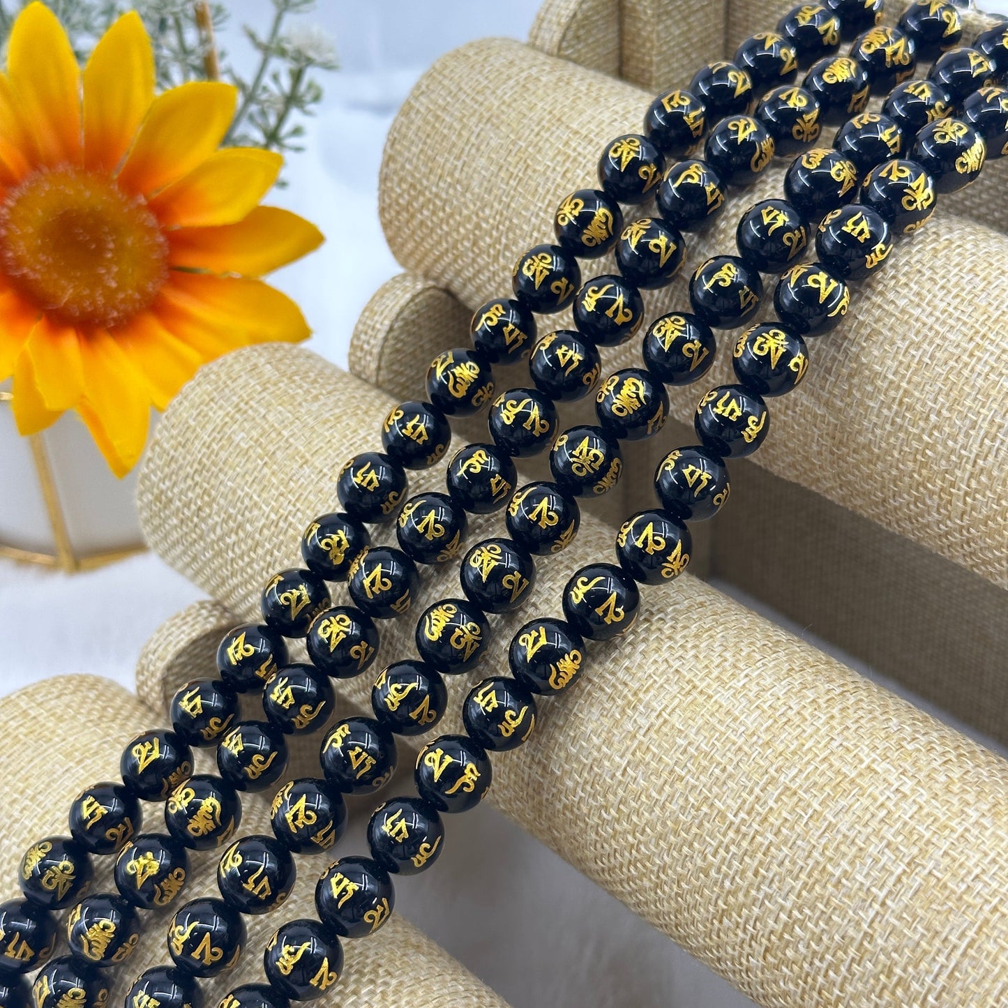KEVI-DIY-【12 MM】Natural Crystal Beads (1 Strand about 32PCS)