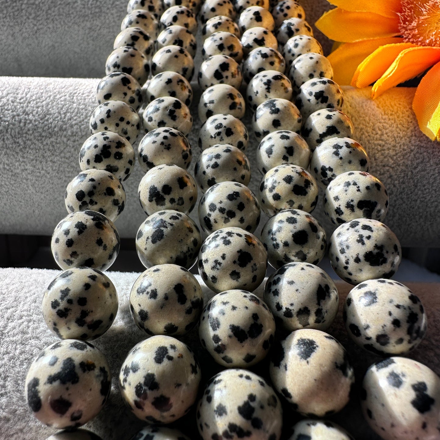 KEVI-DIY-【12 MM】Natural Crystal Beads (1 Strand about 32PCS)
