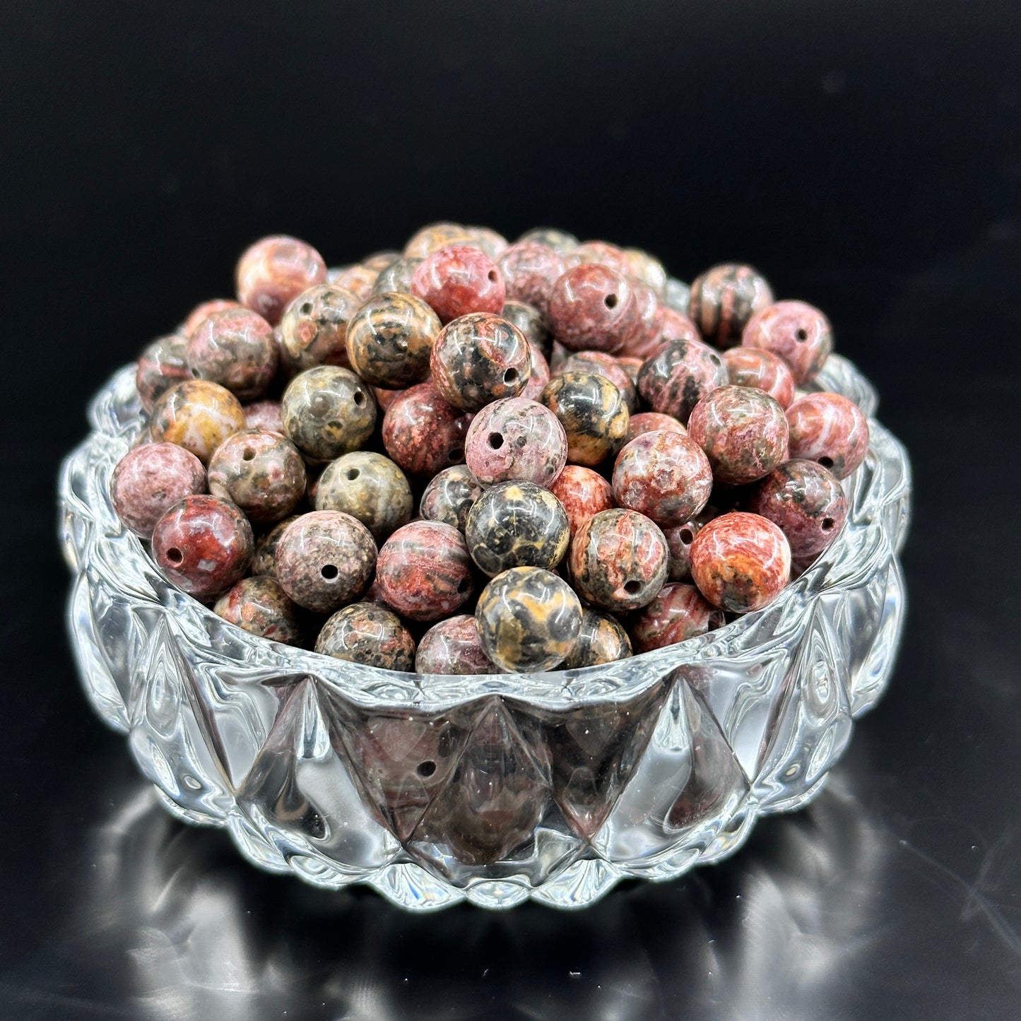 KEVI-DIY 8mm(±0.5mm) Natural Crystal Bead Set | 180 Beads + Free Elastic Strings & Charming Spacers | Make 8 Bracelets