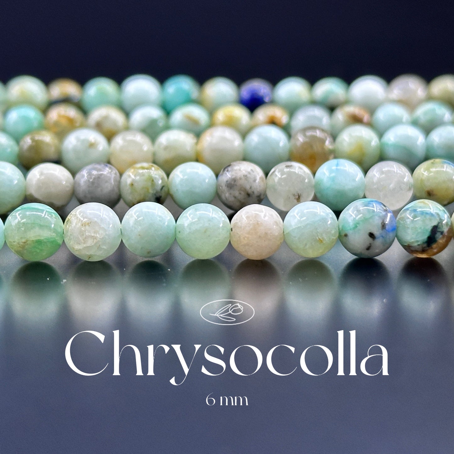KEVI-DIY-【6 MM】Natural Crystal Semi-finished Beads (1 Strand about 58-65PCS)