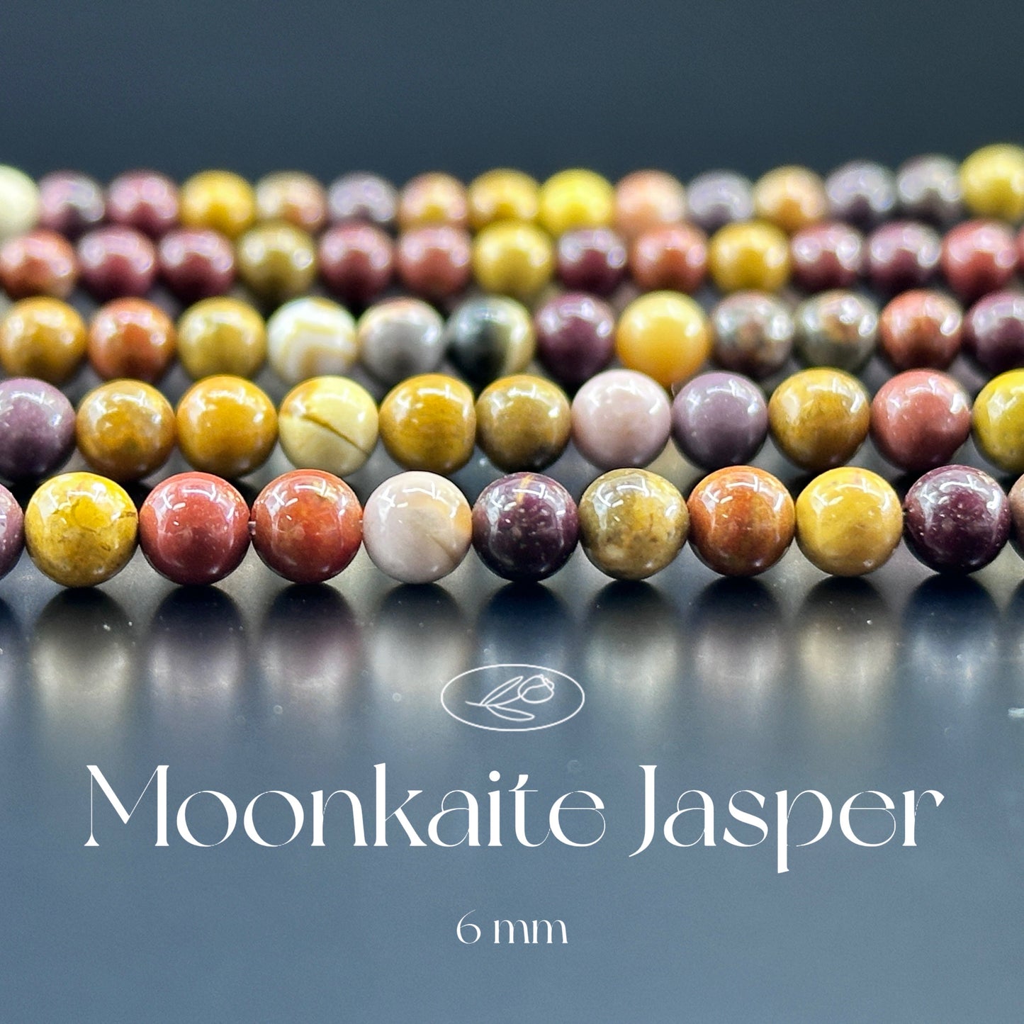 KEVI-DIY-【6 MM】Natural Crystal Semi-finished Beads (1 Strand about 58-65PCS)