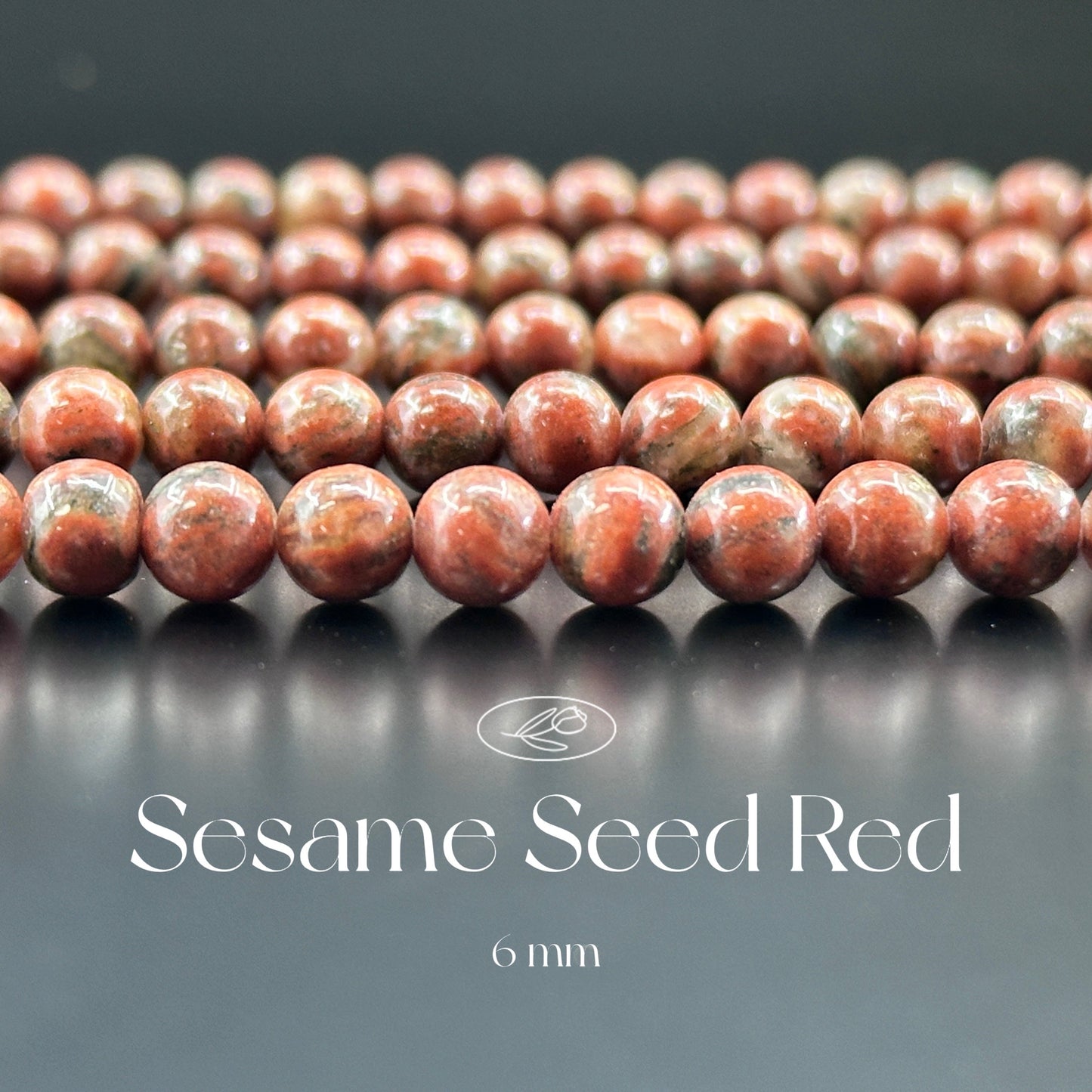 KEVI-DIY-【6 MM】Natural Crystal Semi-finished Beads (1 Strand about 58-65PCS)