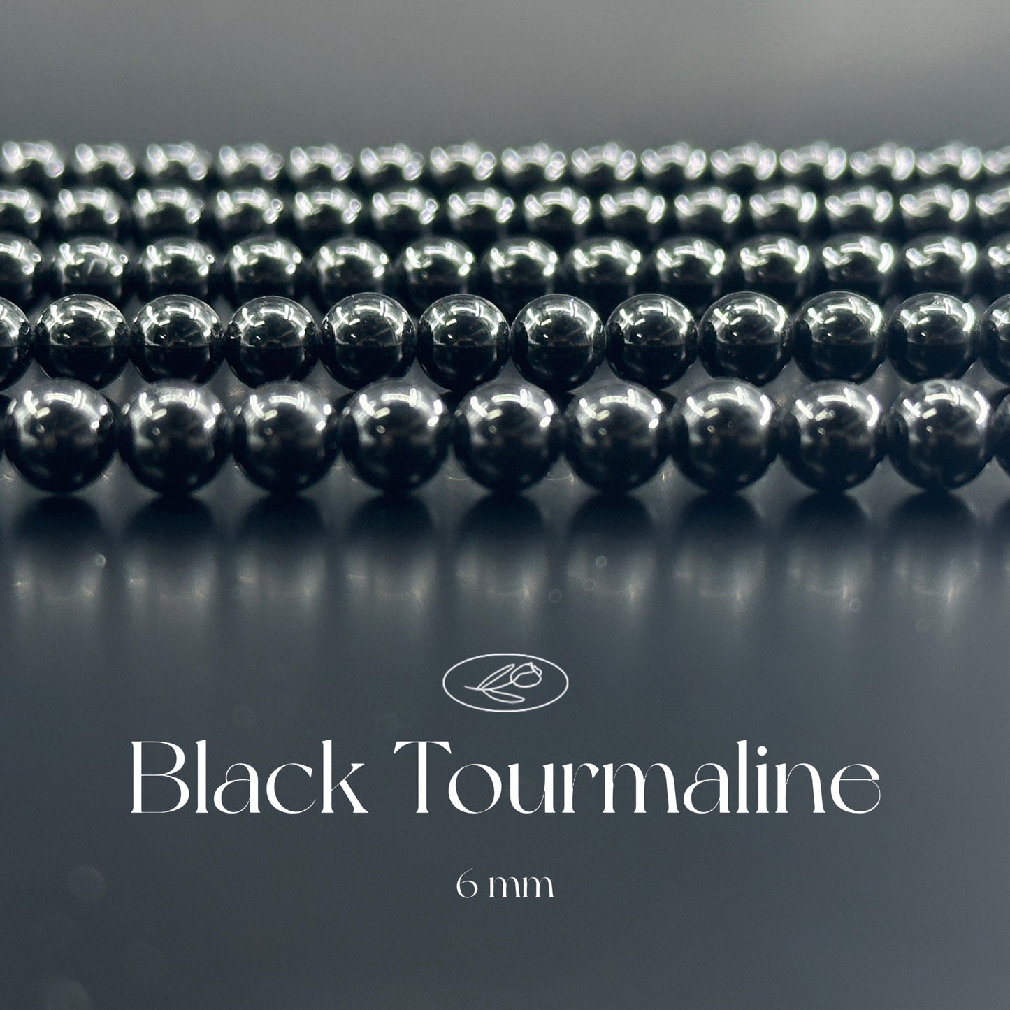 KEVI-DIY-【6 MM】Natural Crystal Semi-finished Beads (1 Strand about 58-65PCS)