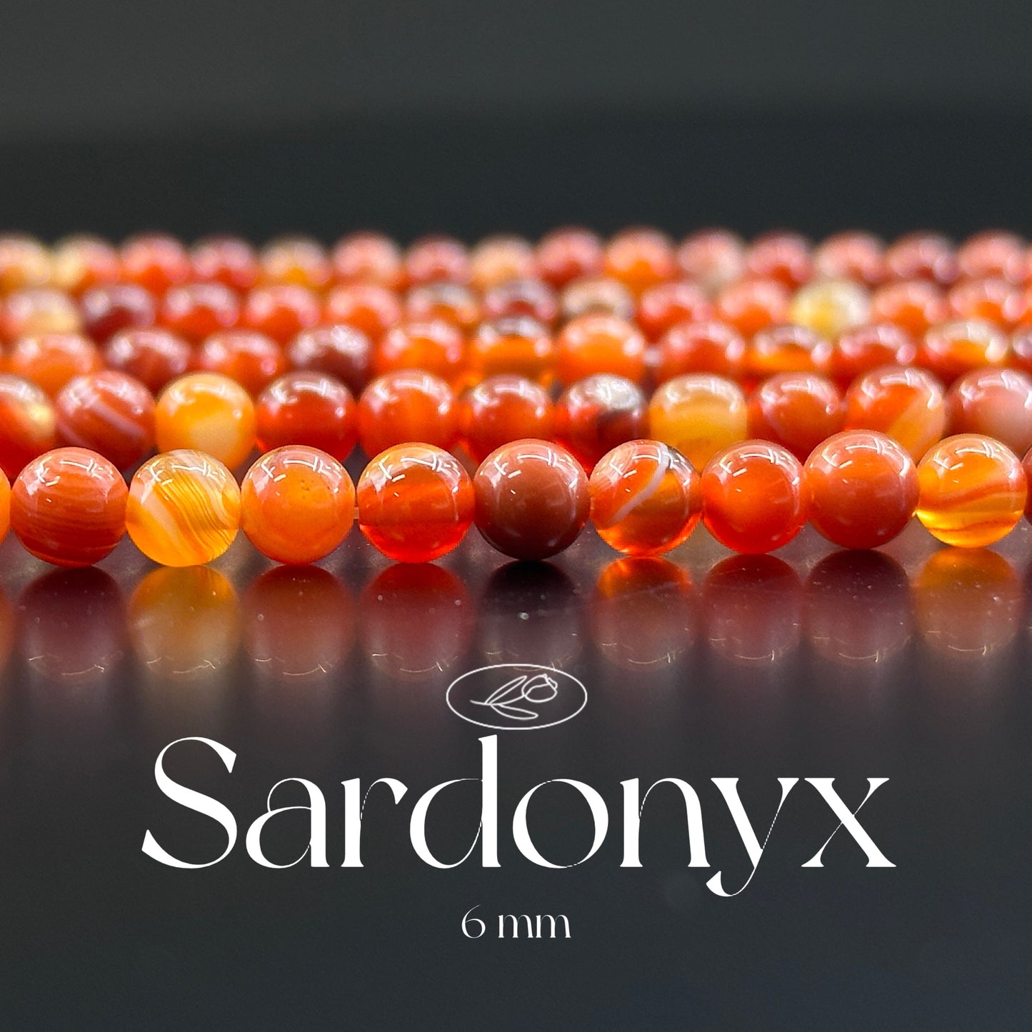 KEVI-DIY-【6 MM】Natural Crystal Semi-finished Beads (1 Strand about 58-65PCS)