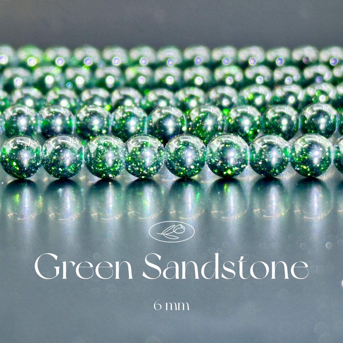 KEVI-DIY-【6 MM】Natural Crystal Semi-finished Beads (1 Strand about 58-65PCS)