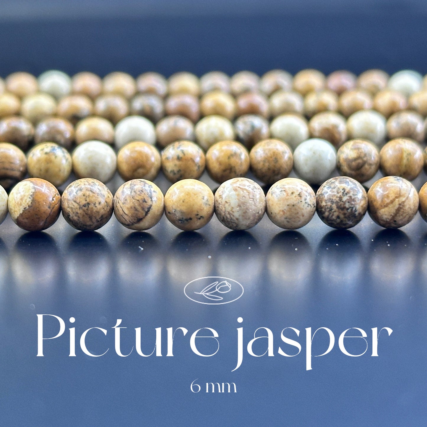 KEVI-DIY-【6 MM】Natural Crystal Semi-finished Beads (1 Strand about 58-65PCS)