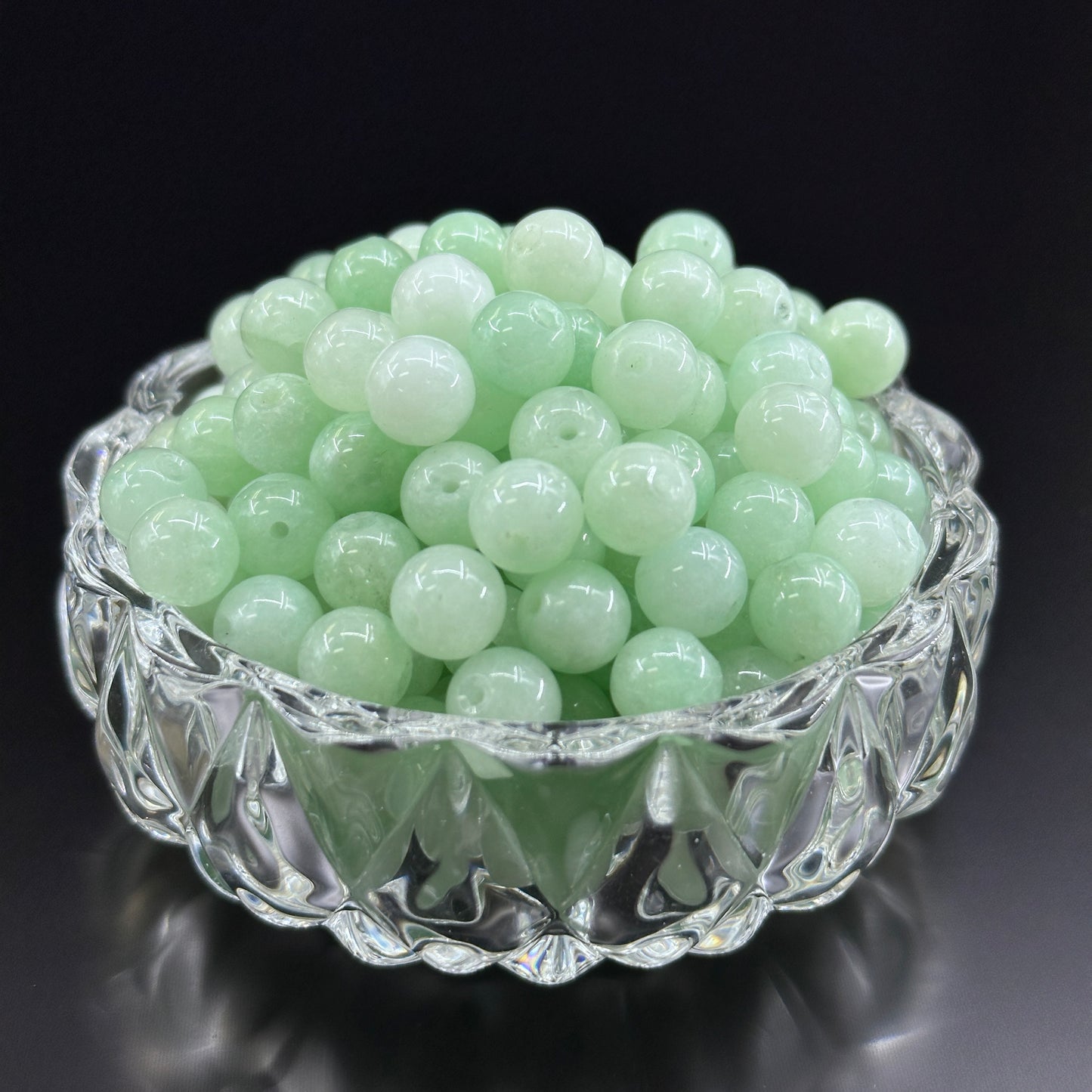 KEVI-DIY 8mm(±0.5mm) Natural Crystal Bead Set | 180 Beads + Free Elastic Strings & Charming Spacers | Make 8 Bracelets