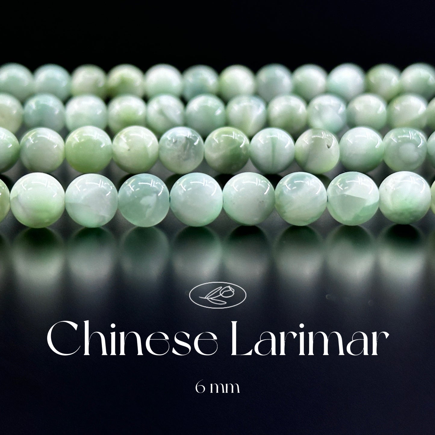 KEVI-DIY-【6 MM】Natural Crystal Semi-finished Beads (1 Strand about 58-65PCS)
