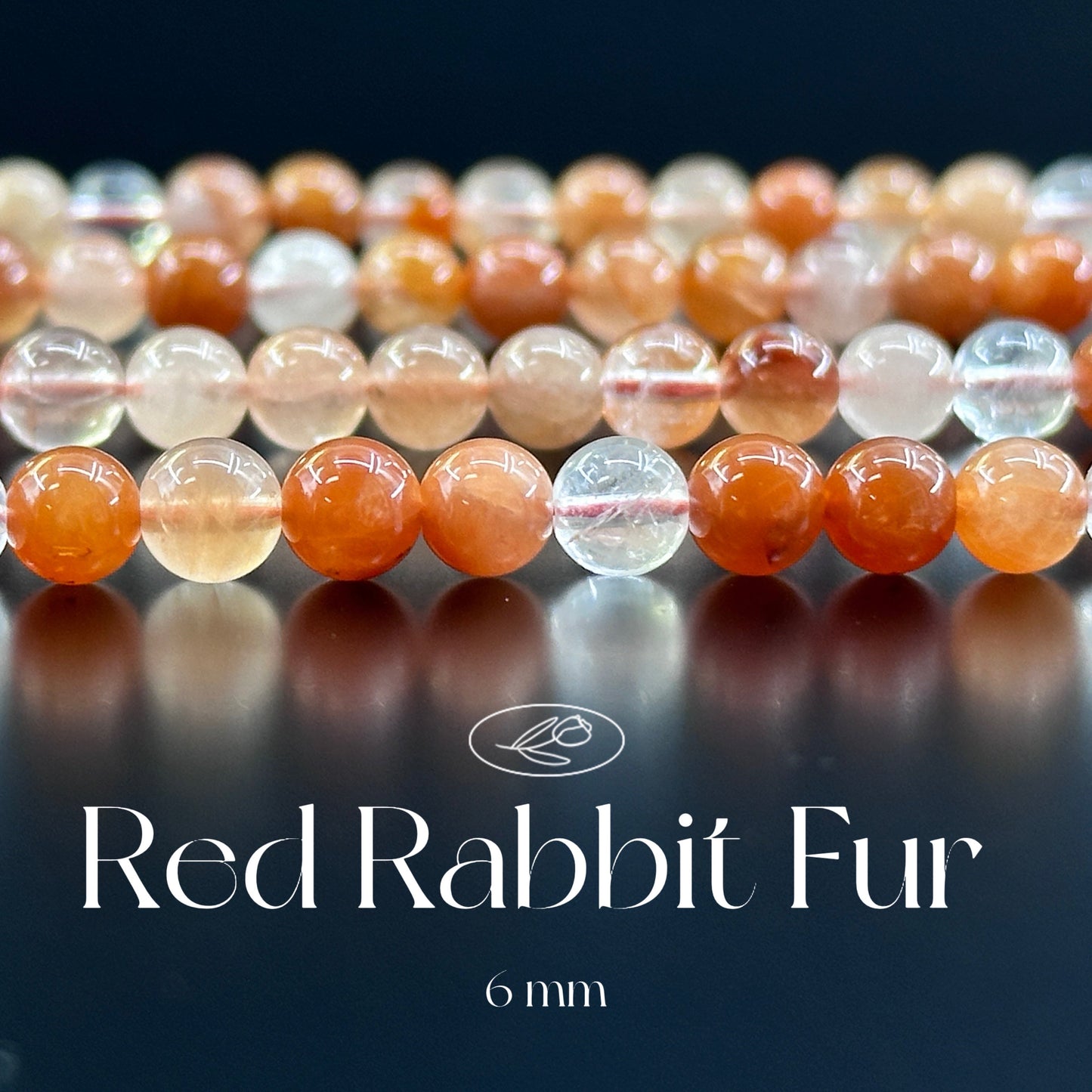 KEVI-DIY-【6 MM】Natural Crystal Semi-finished Beads (1 Strand about 58-65PCS)