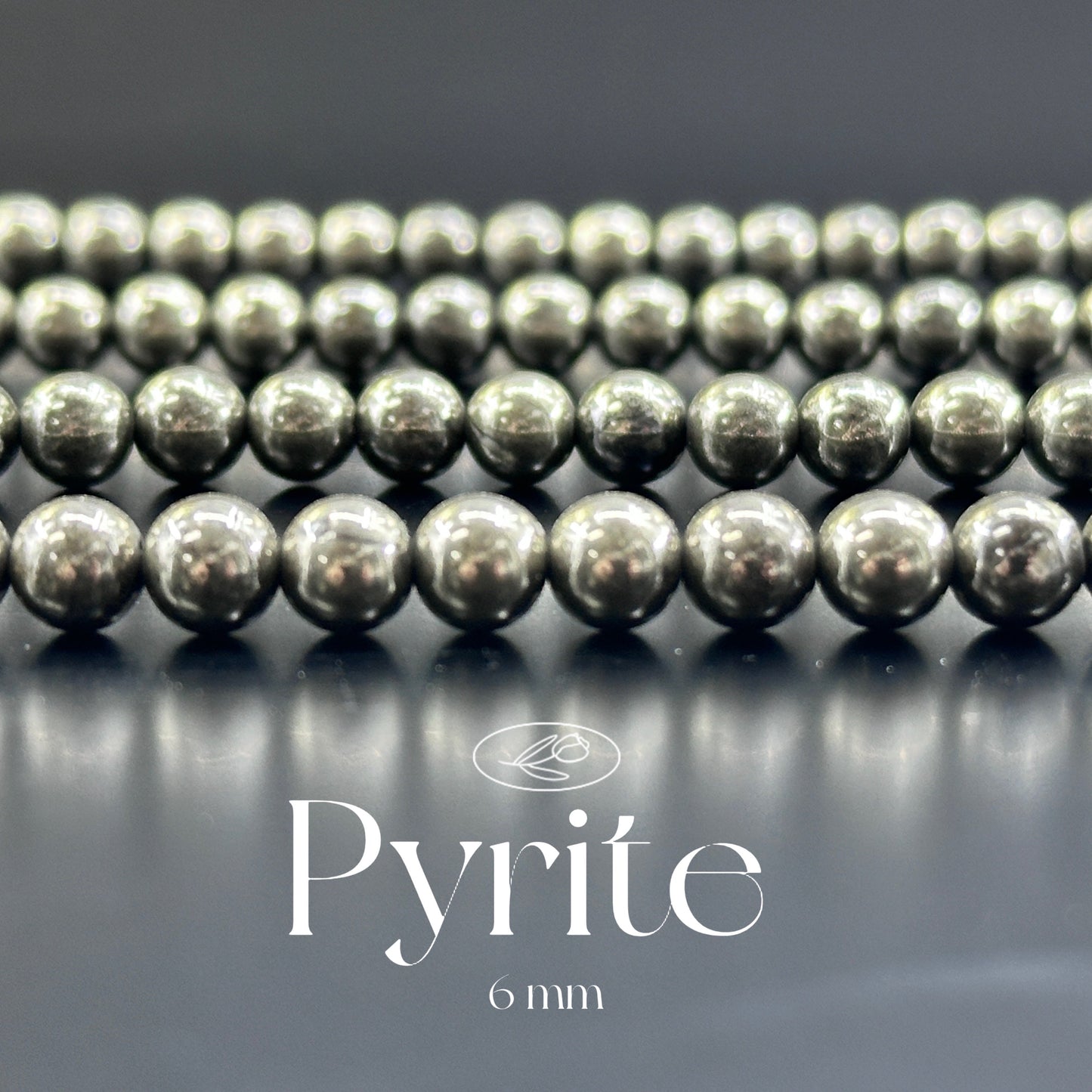 KEVI-DIY-【6 MM】Natural Crystal Semi-finished Beads (1 Strand about 58-65PCS)