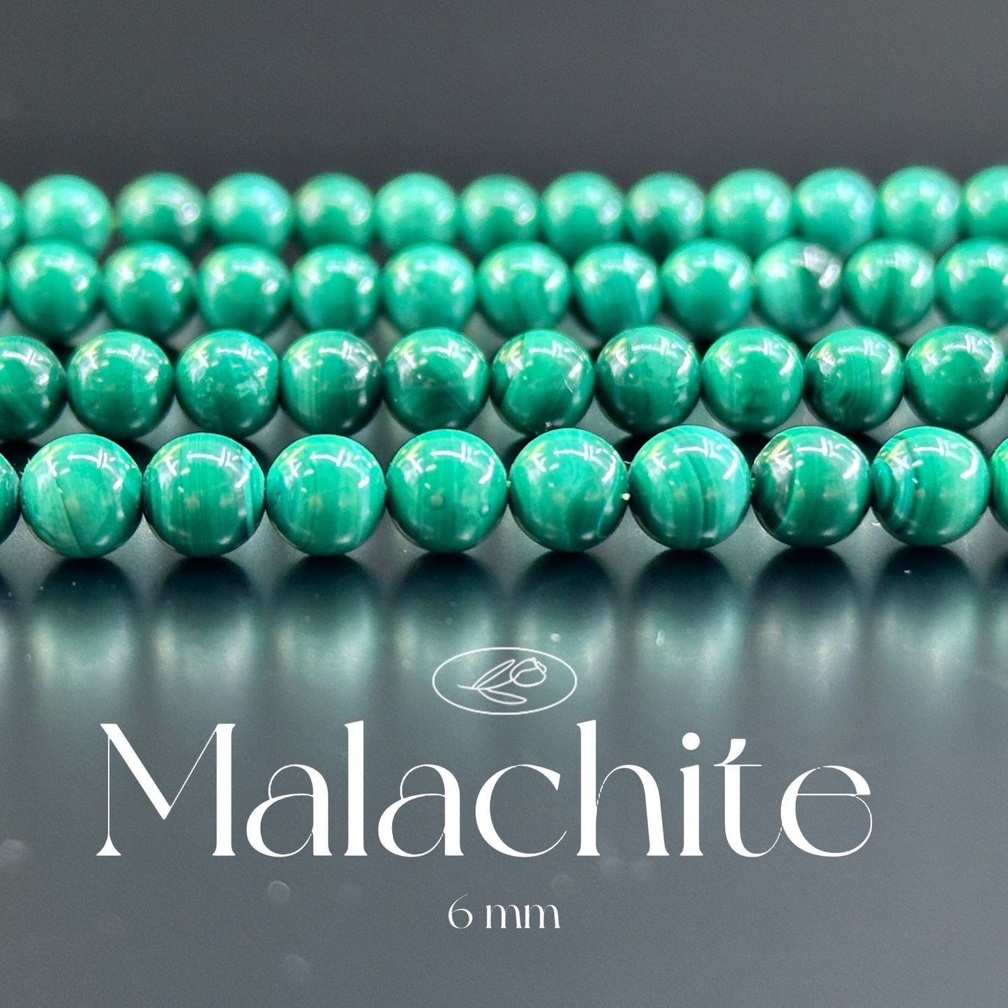 KEVI-DIY-【6 MM】Natural Crystal Semi-finished Beads (1 Strand about 58-65PCS)