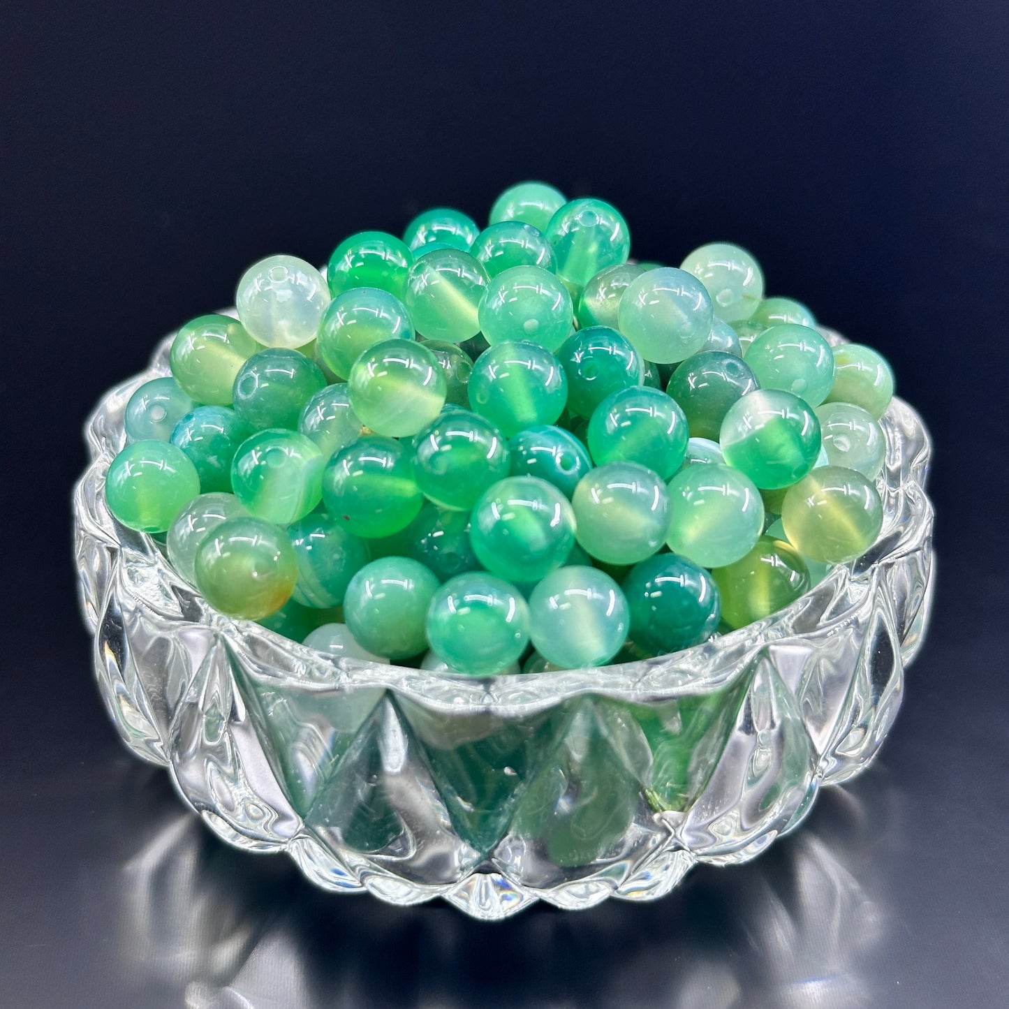 KEVI-DIY 8mm(±0.5mm) Natural Crystal Bead Set | 180 Beads + Free Elastic Strings & Charming Spacers | Make 8 Bracelets