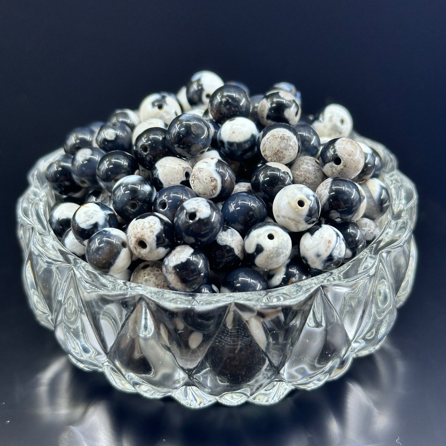 KEVI-DIY 8mm(±0.5mm) Natural Crystal Bead Set | 180 Beads + Free Elastic Strings & Charming Spacers | Make 8 Bracelets