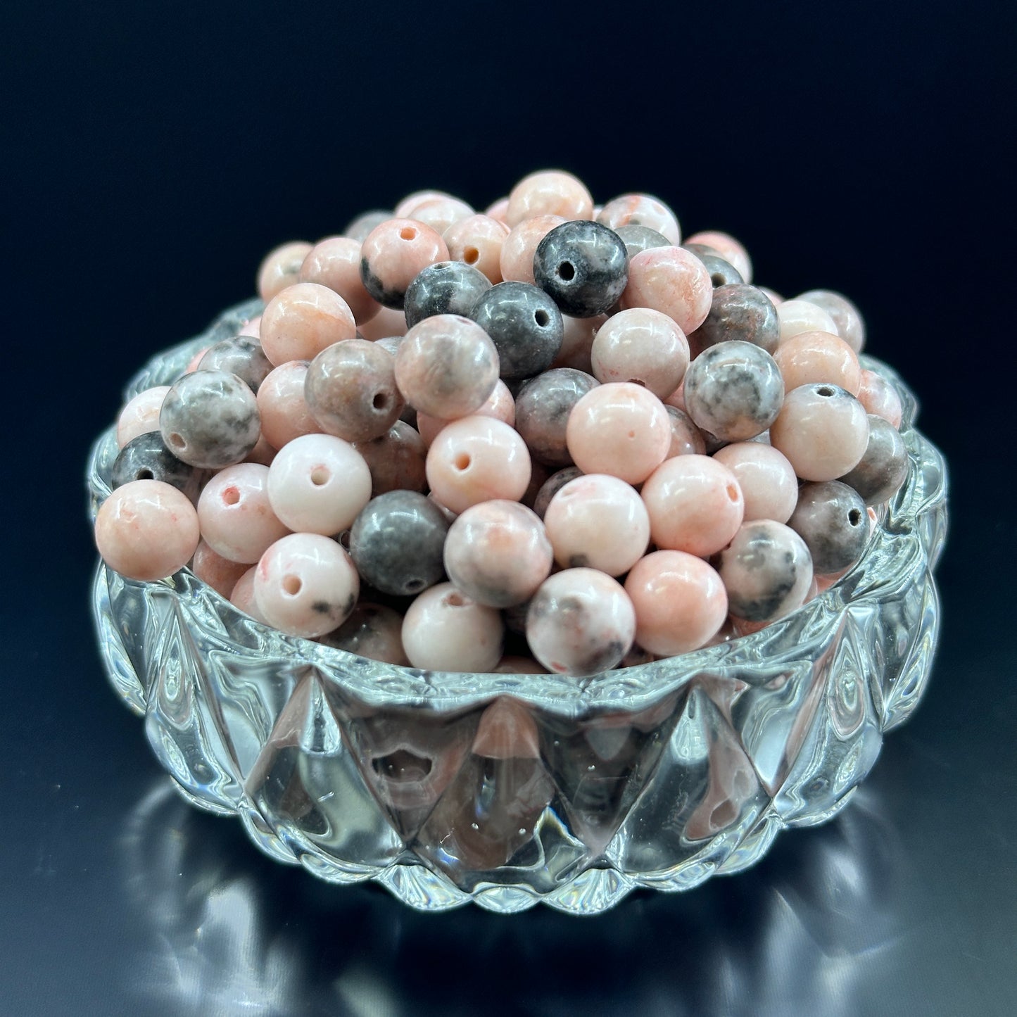 KEVI-DIY 8mm(±0.5mm) Natural Crystal Bead Set | 180 Beads + Free Elastic Strings & Charming Spacers | Make 8 Bracelets